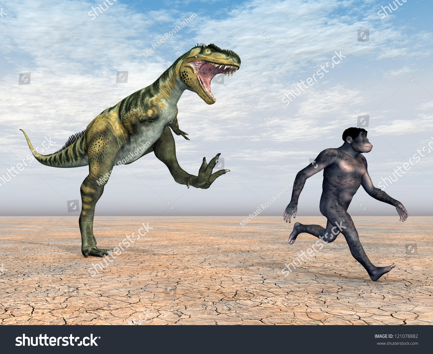 Homo Habilis - Human Evolution Computer Generated 3d Illustration ...