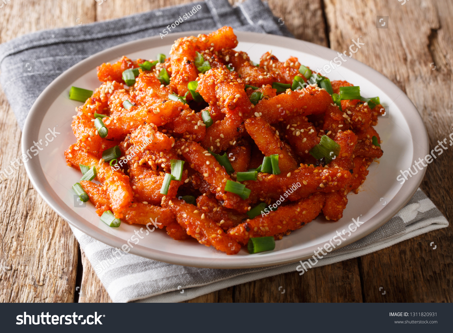 Honey Chilli Potatoes Indochinese Dish Where Stock Photo 1311820931 ...