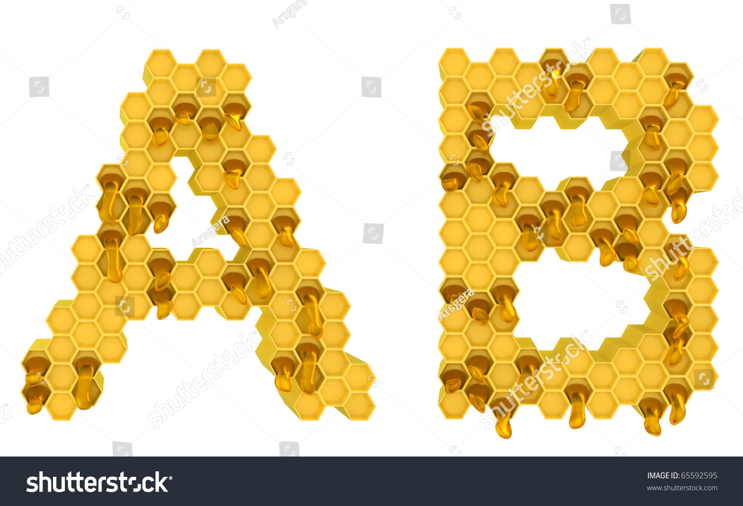 Honey Drip Coloring Letters 6