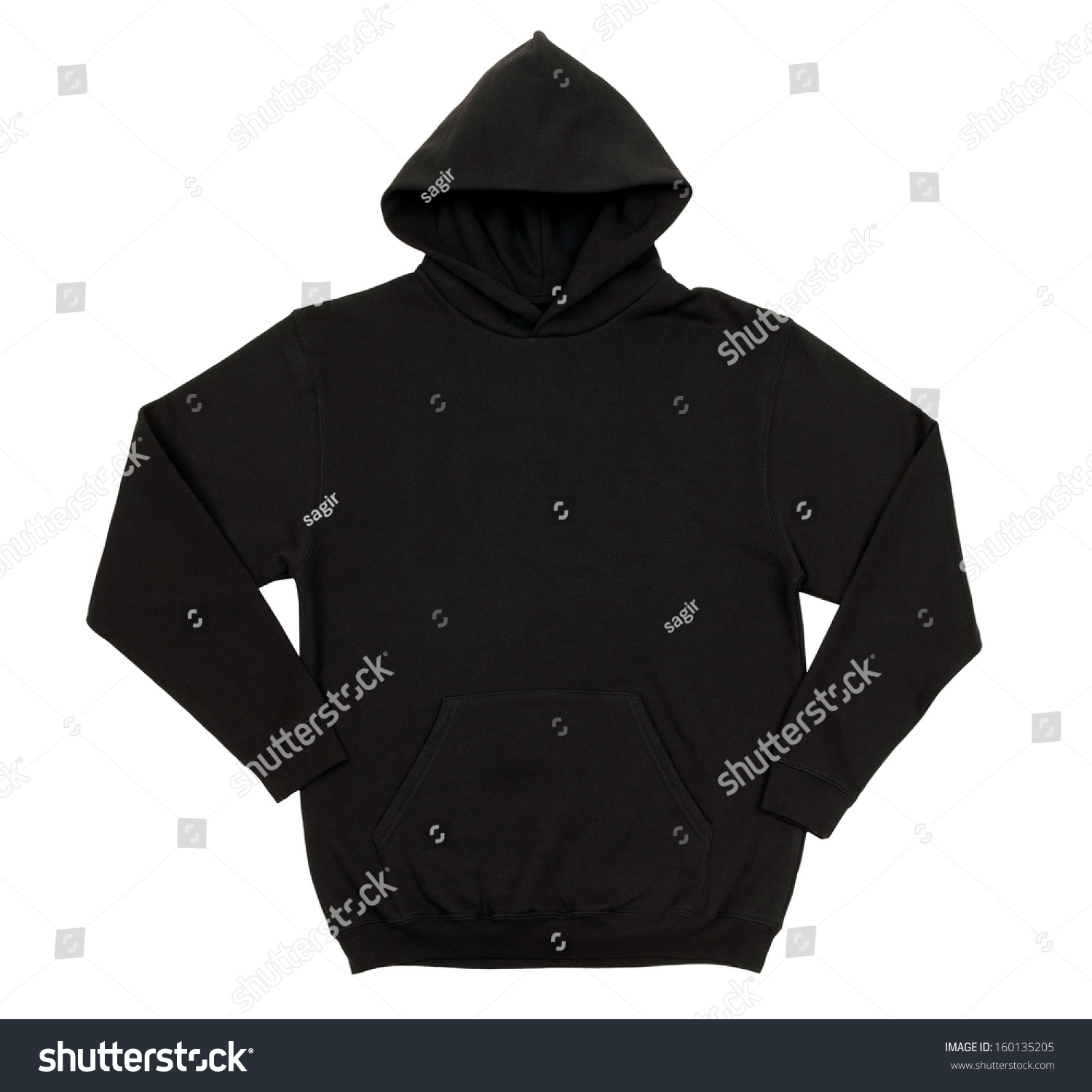 Hoodie Isolated On White Background Stock Photo 160135205 : Shutterstock