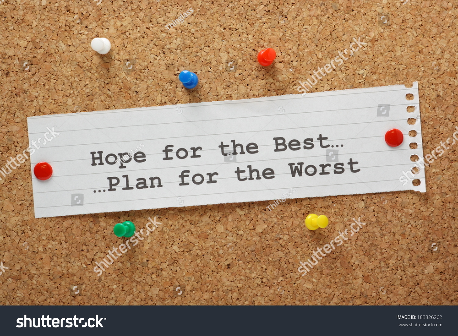 Hope Best Plan Worst On Paper Stock Photo (Edit Now) 183826262