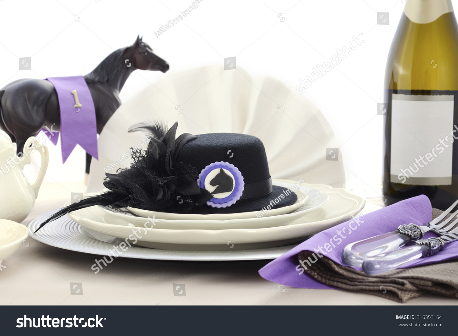 Horse Racing Ladies Luncheon Fine Dining Stock Photo Edit Now