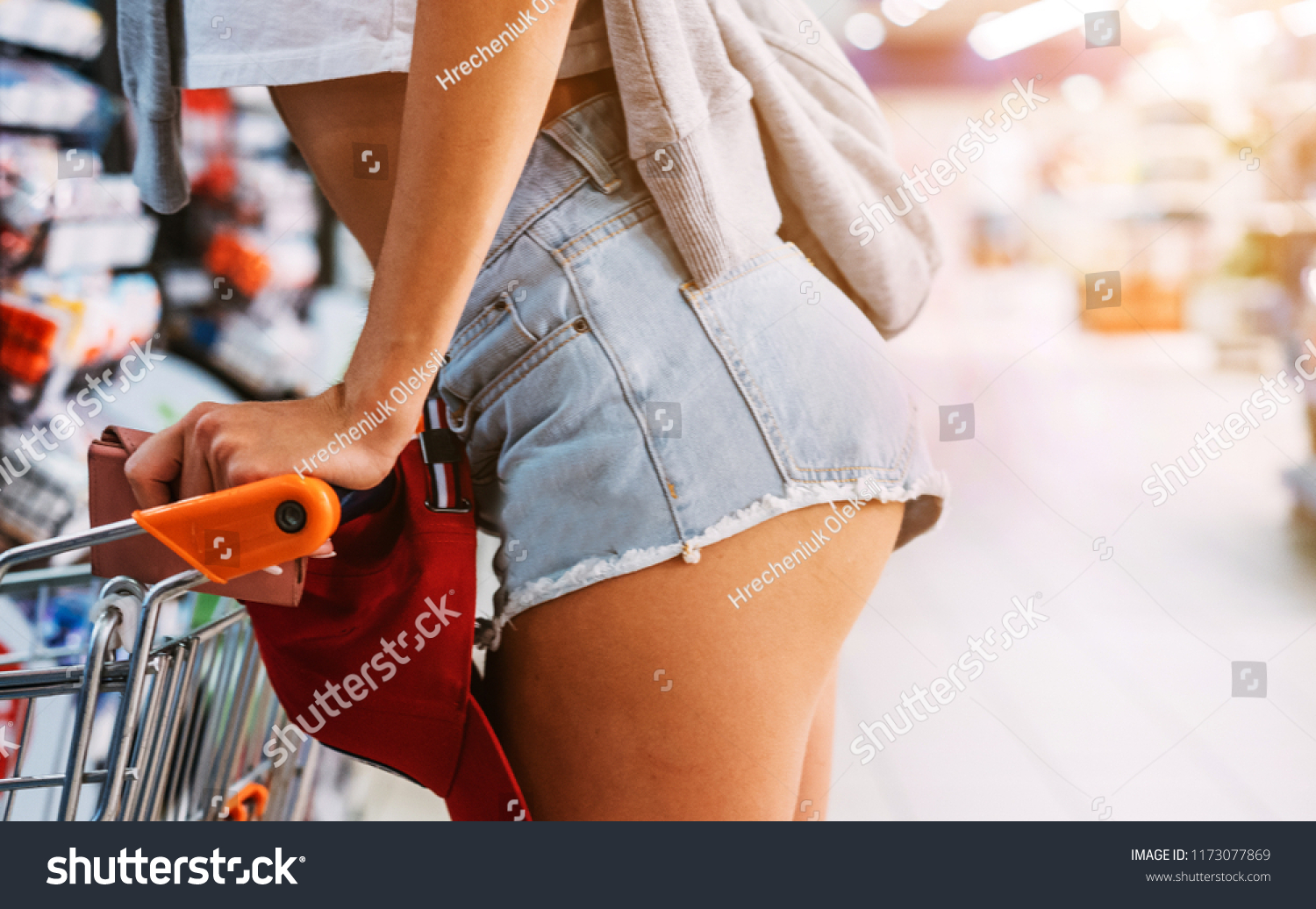 Hot girls at the store images Hot Girl Legs Grocery Store Stock Photo Edit Now 1173077869