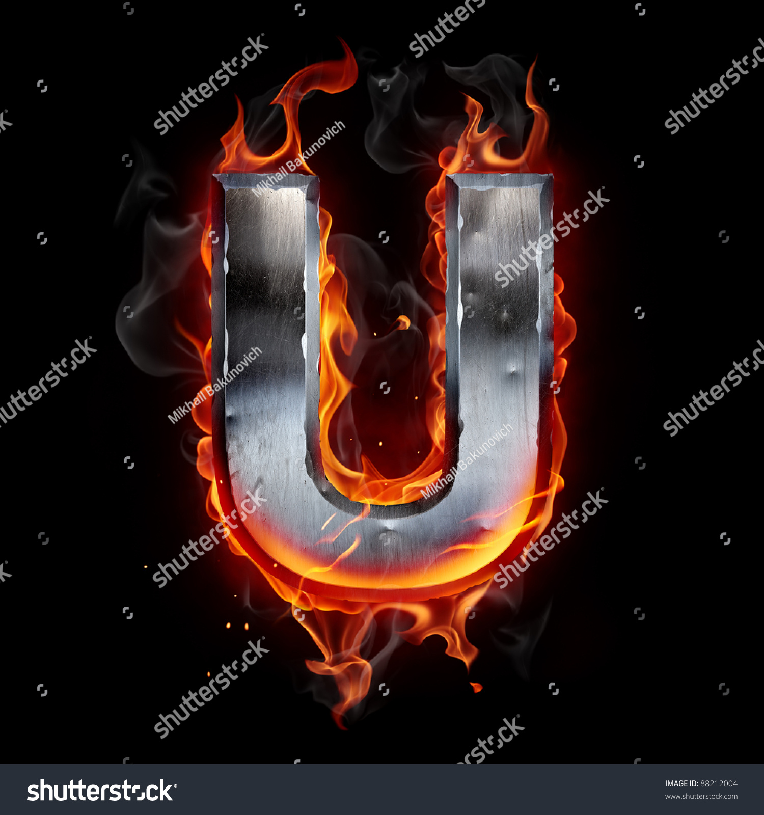 Hot Metal Letter Stock Photo 88212004 : Shutterstock