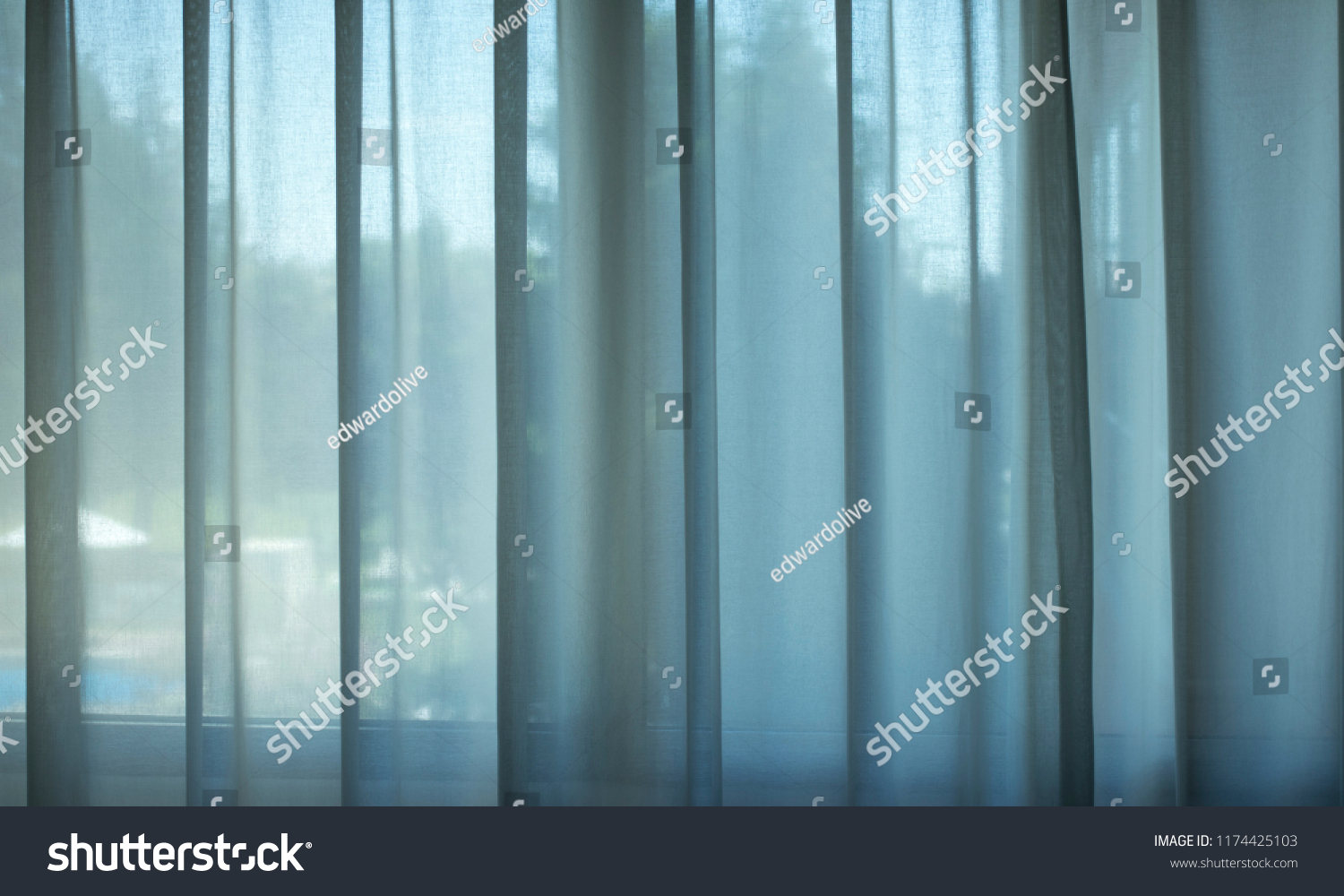 Hotel Bedroom Net Curtains Window Soft Stock Photo Edit Now