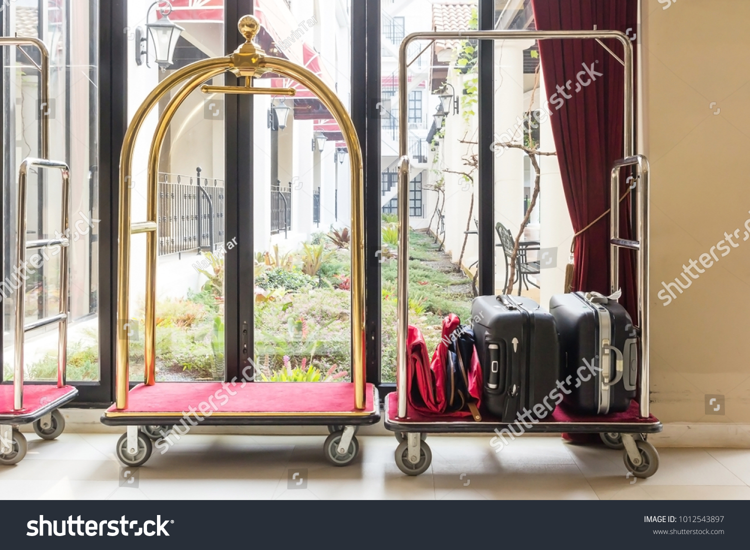 hotel luggage trolley