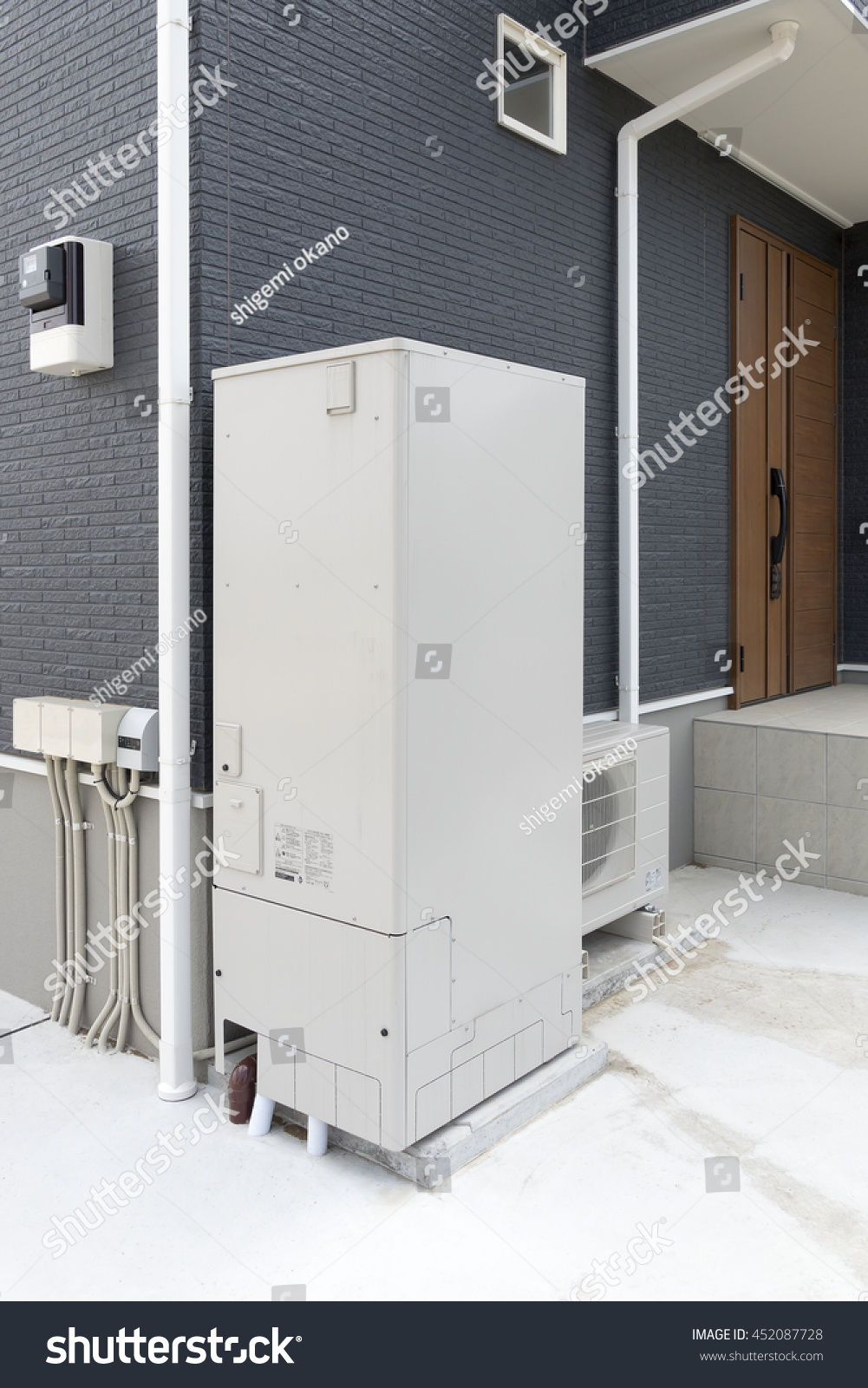 Housing Equipment Electric Water Heater Water Stock Photo Edit