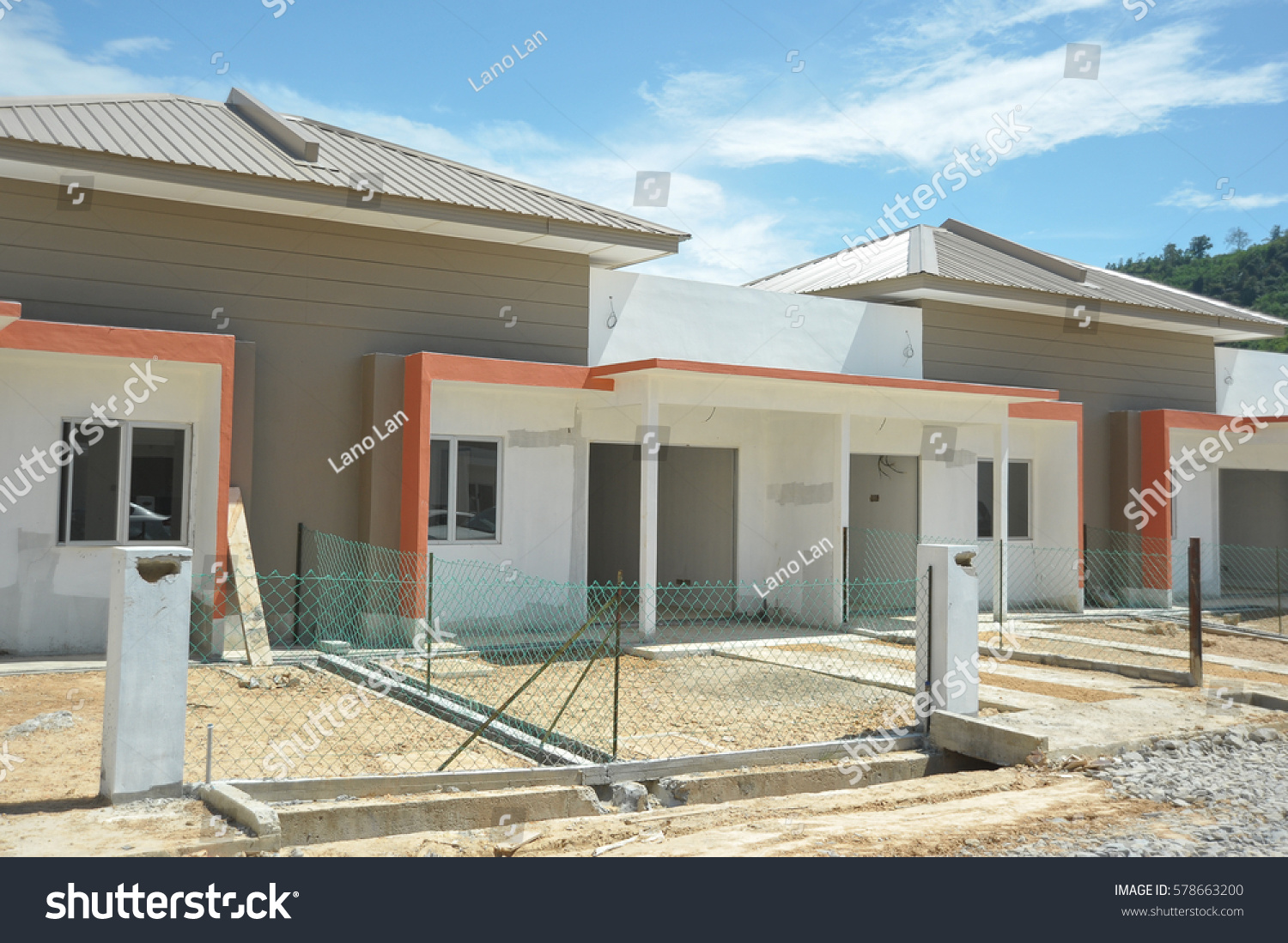 Housing Estate New Houses Under Construction Stock Photo Edit Now 578663200