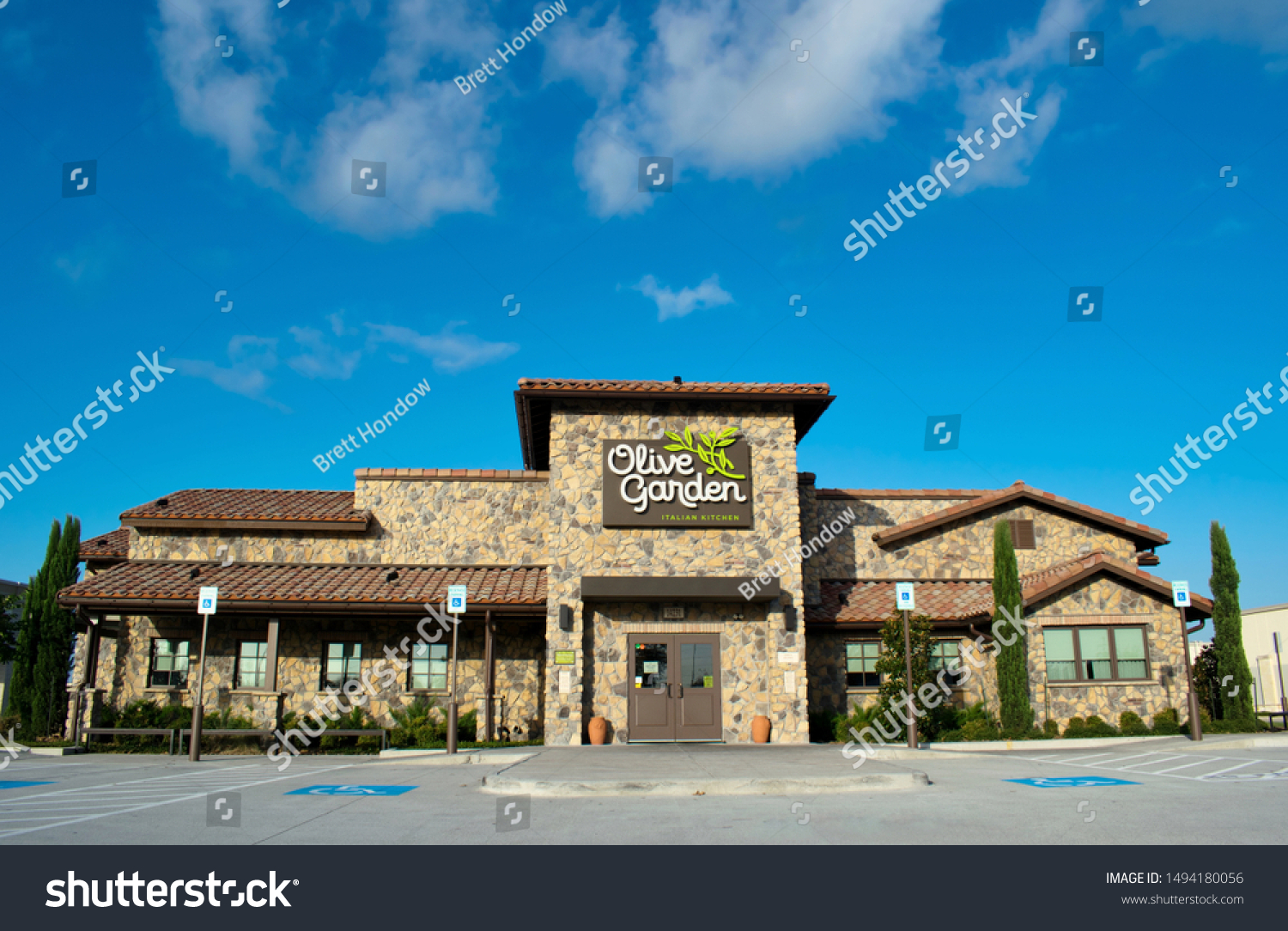 Houston Texasusa 08222019 Olive Garden Restaurant Stock Photo
