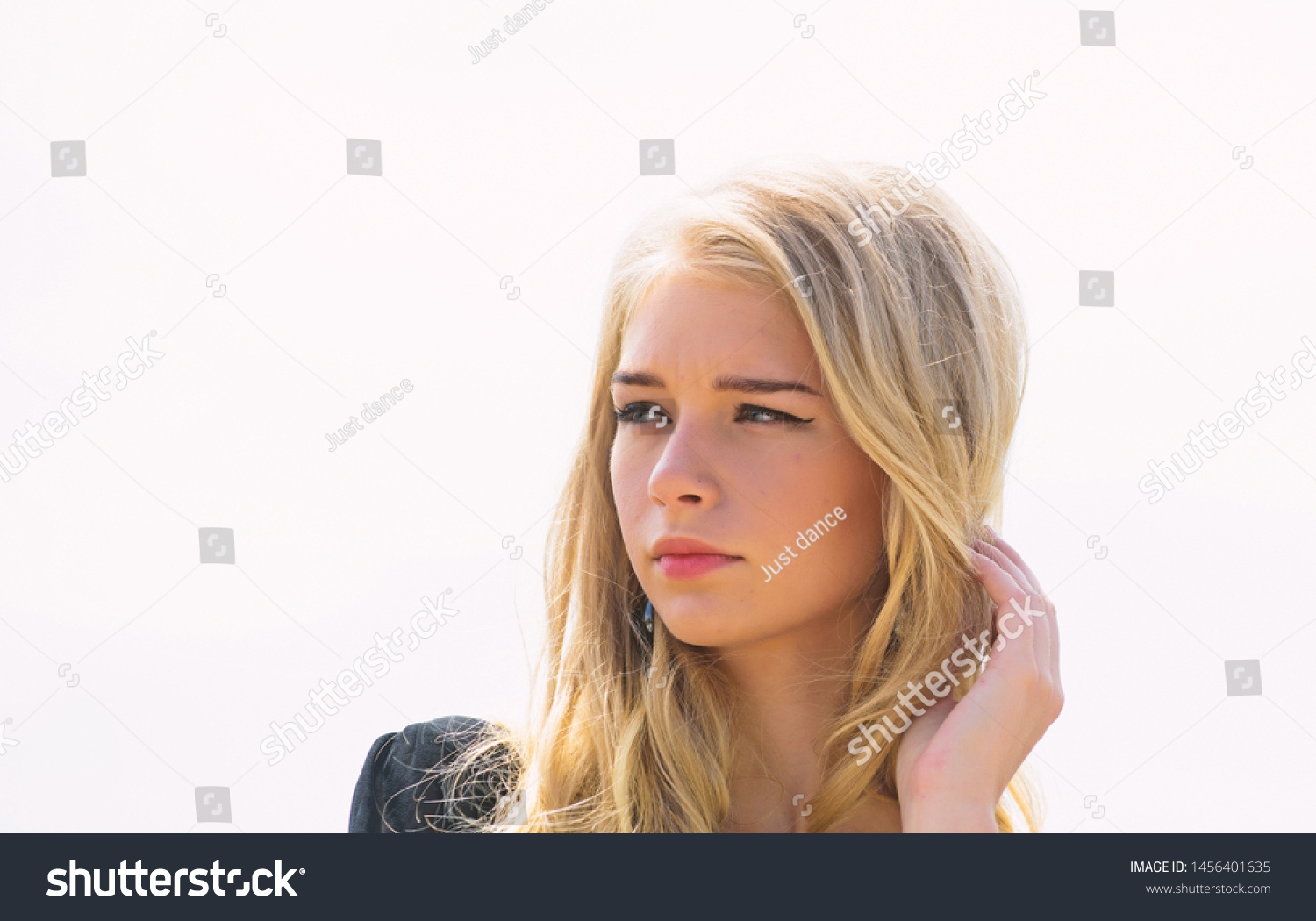 How Take Care Bleached Hair Girl Stock Photo Edit Now 1456401635