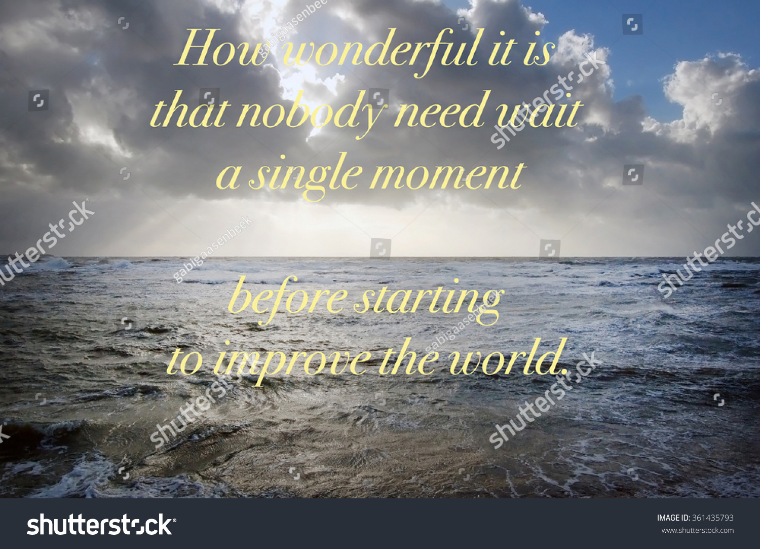 How Wonderful Quote Stock Photo 361435793 | Shutterstock
