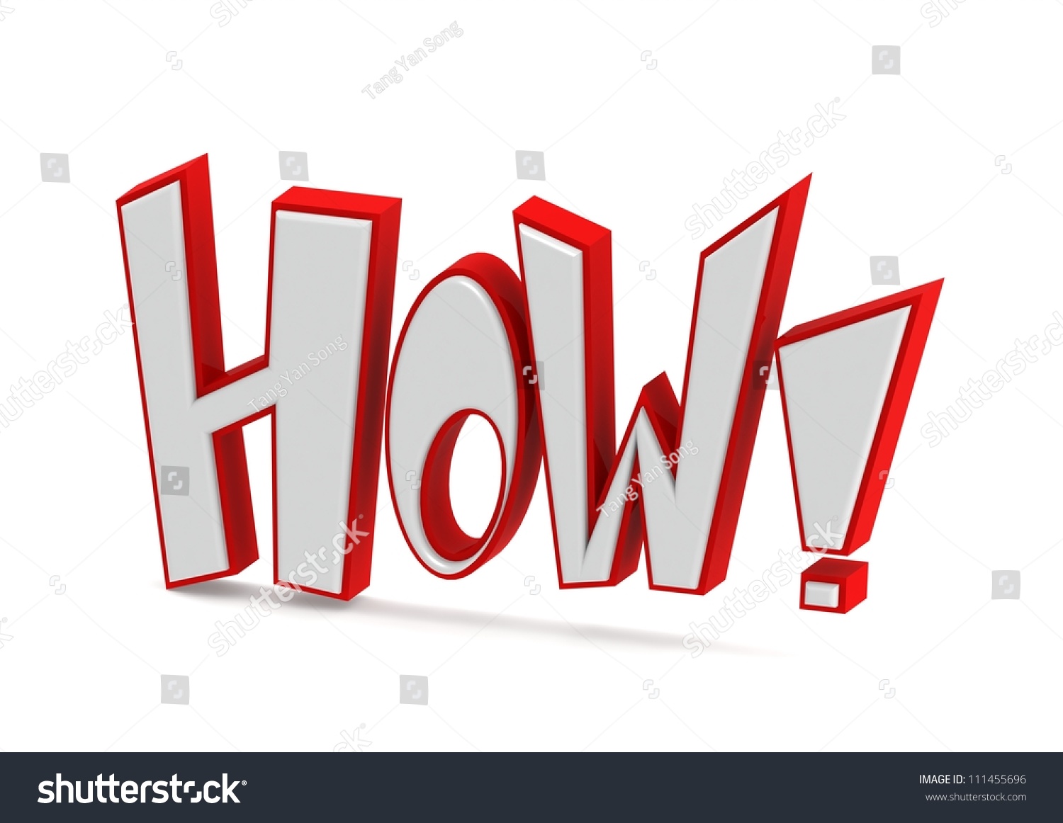 How Word Stock Photo 111455696 : Shutterstock