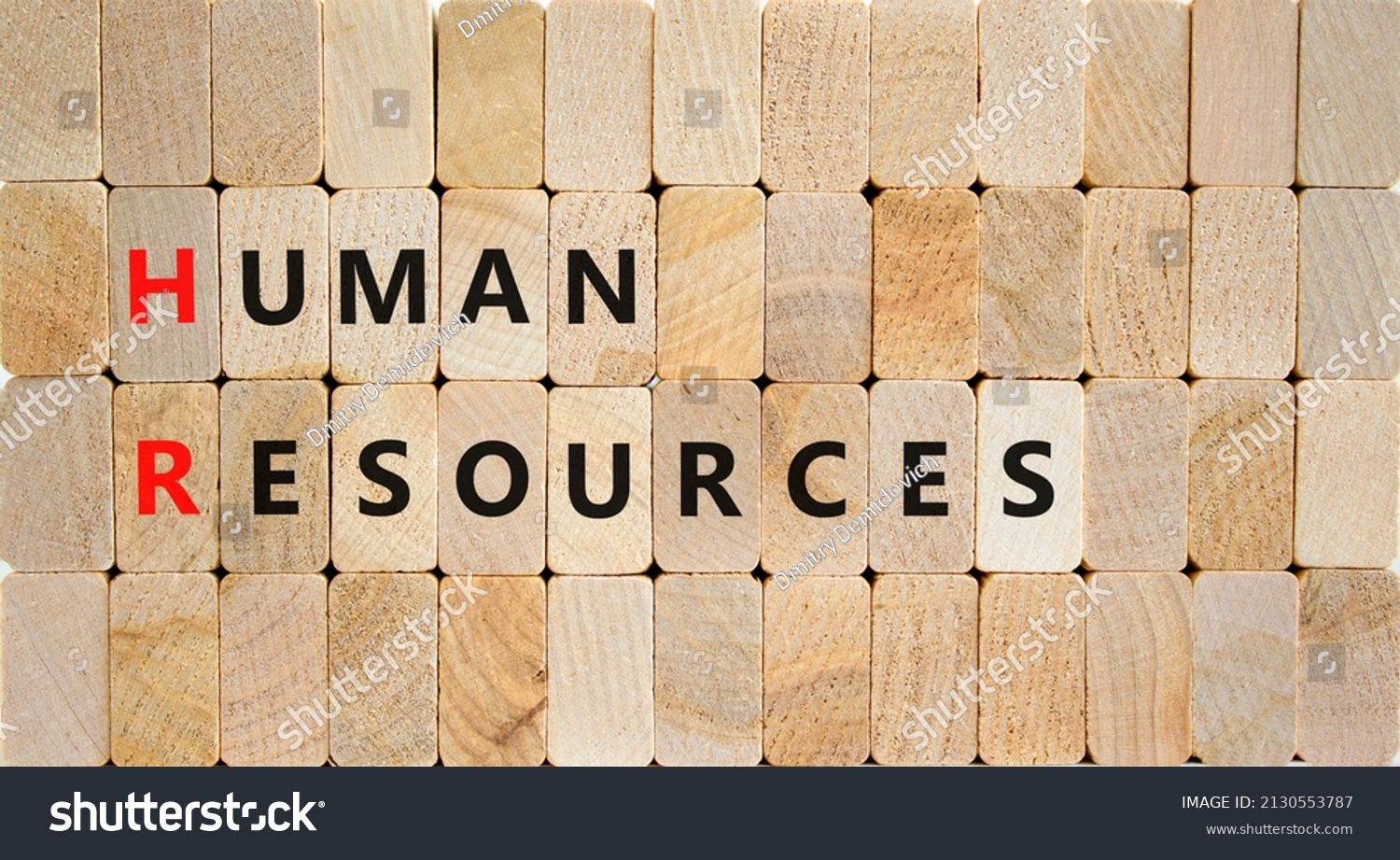 Hr Human Resources Symbol Concept Words Stock Photo 2130553787