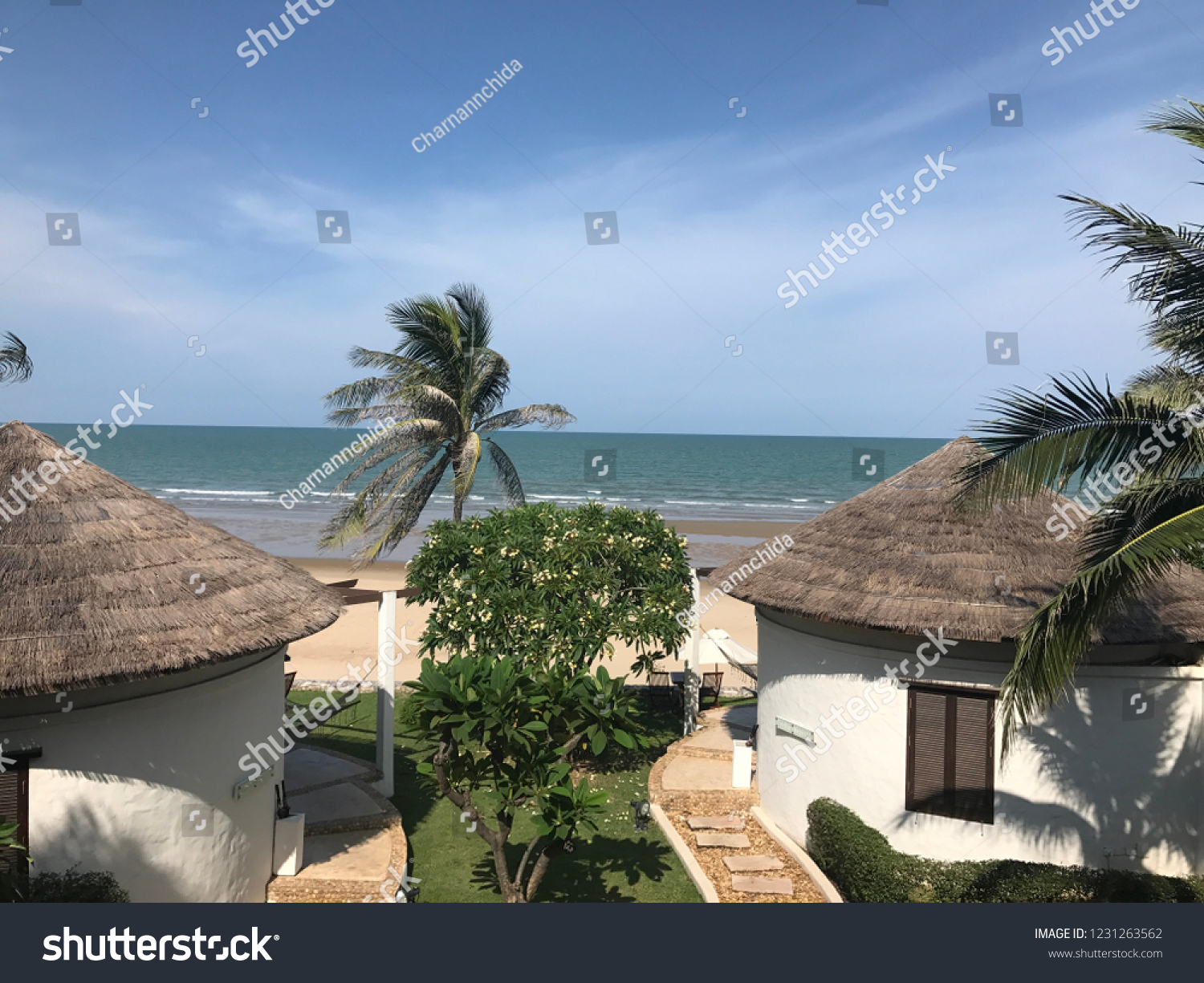 Hua Hin Bungalow Hotel Southern Sea Stock Photo Edit Now 1231263562