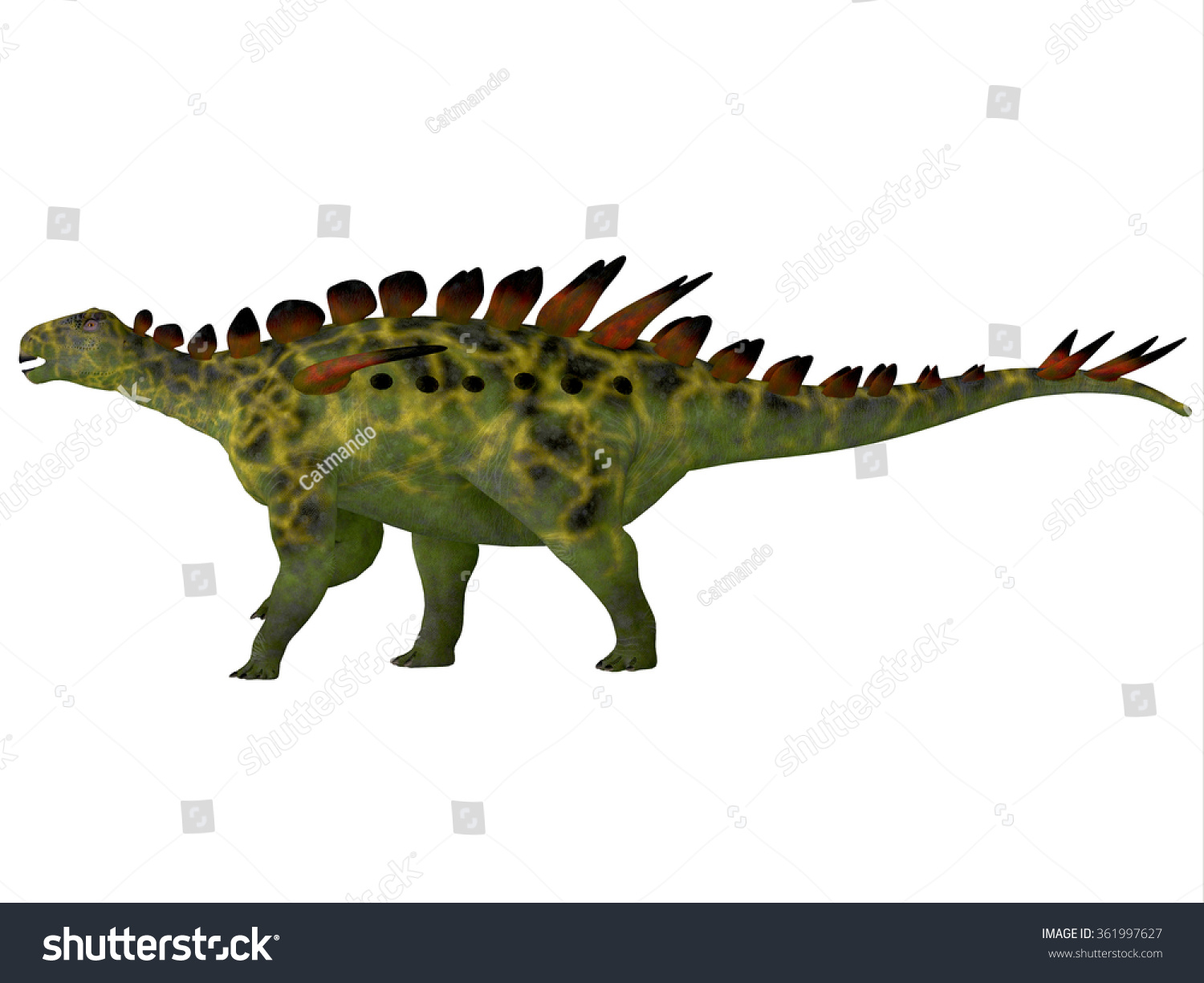 Huayangosaurus Side Profile - Huayangosaurus Was An Armored Herbivorous ...