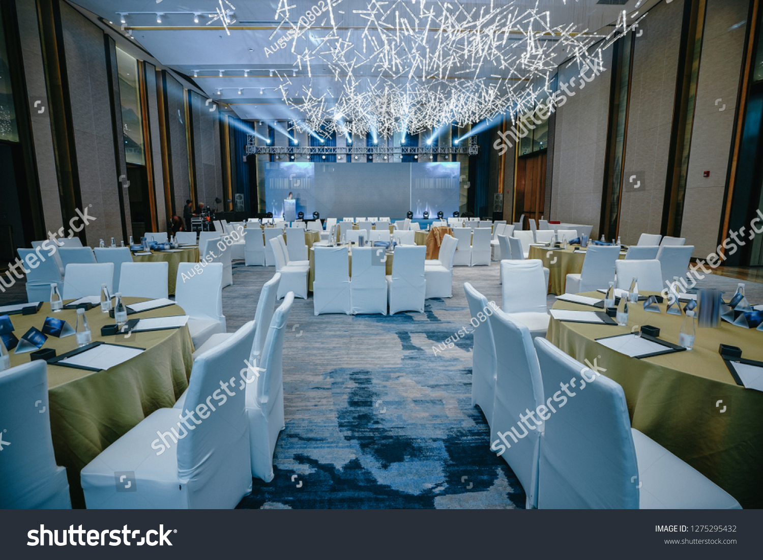 Huge Hall Interior Red Carpet Ceiling Stock Photo Edit Now