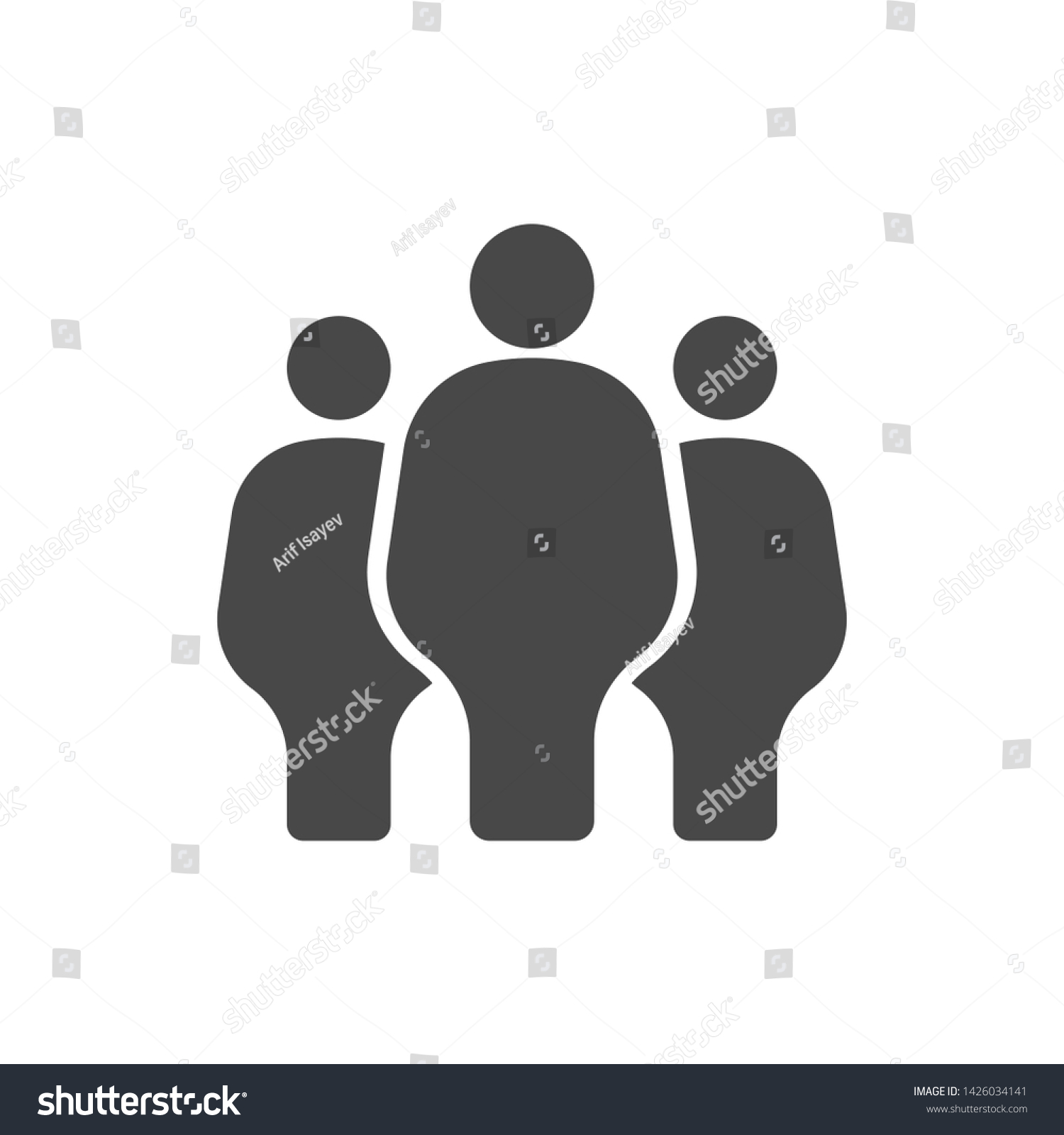 Human Icon Team Symbol People Icon Stock Illustration 1426034141 ...