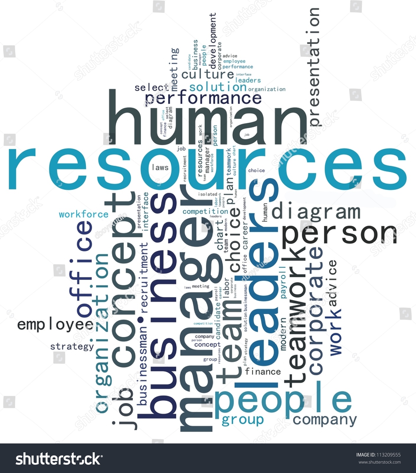 Human Resources Infotext Graphics Arrangement Concept Stock ...