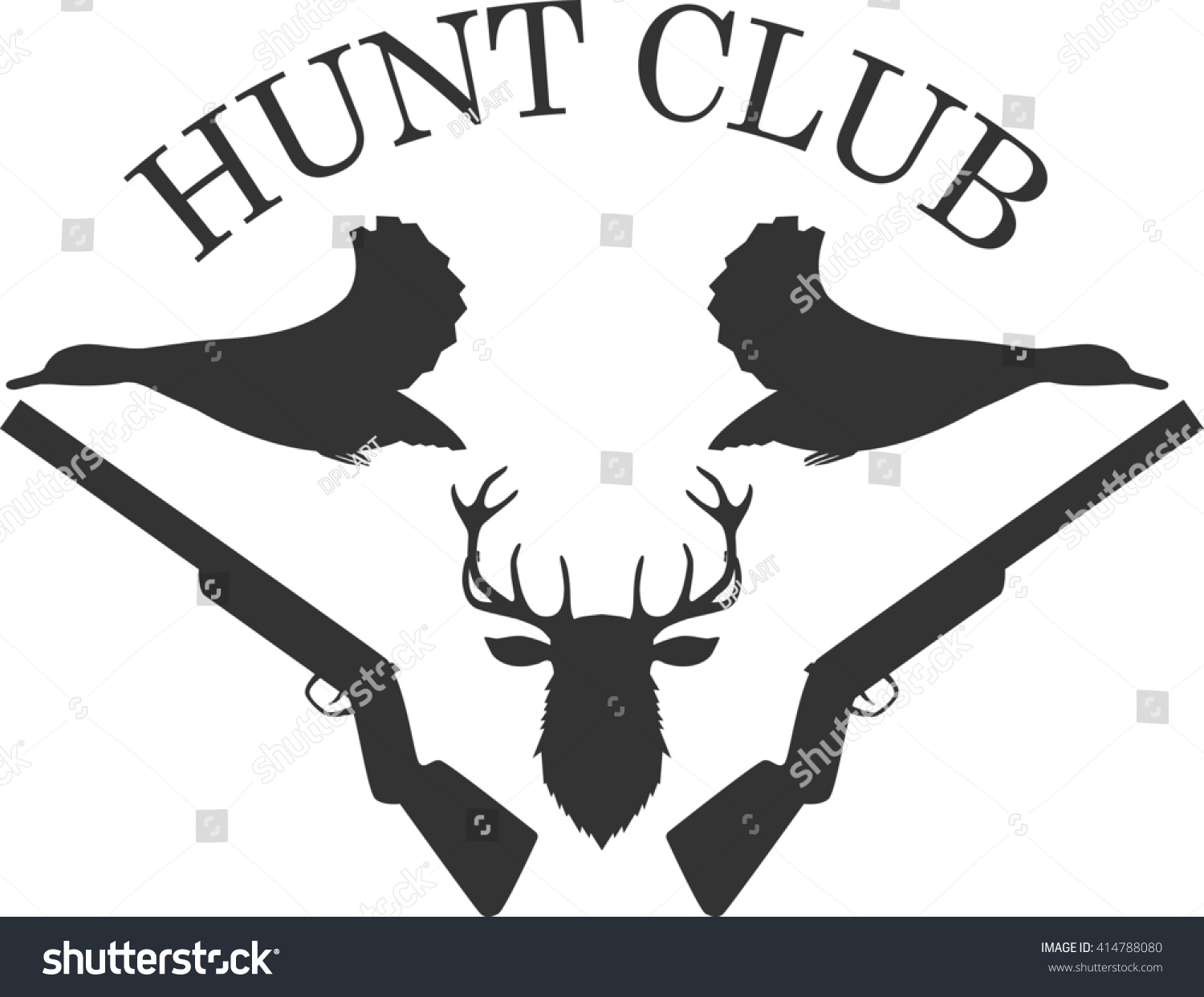 Hunting Club Logo Stock Illustration 414788080 - Shutterstock