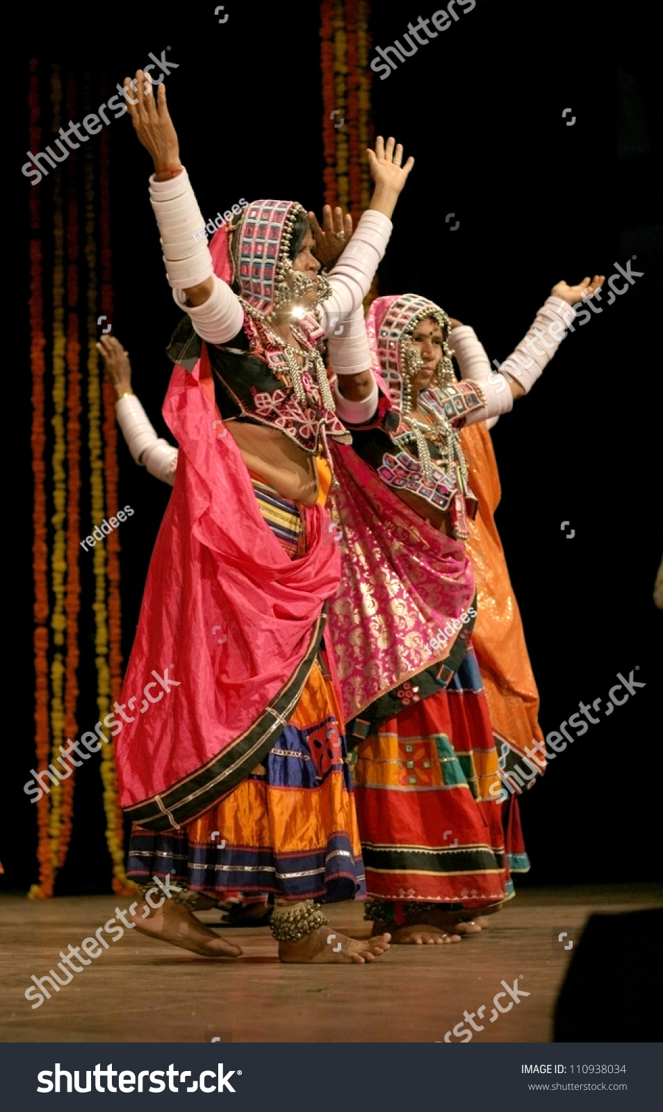 Hyderabad,Ap,India-August 22:Lambada Group Perform Lambadi Dance During ...