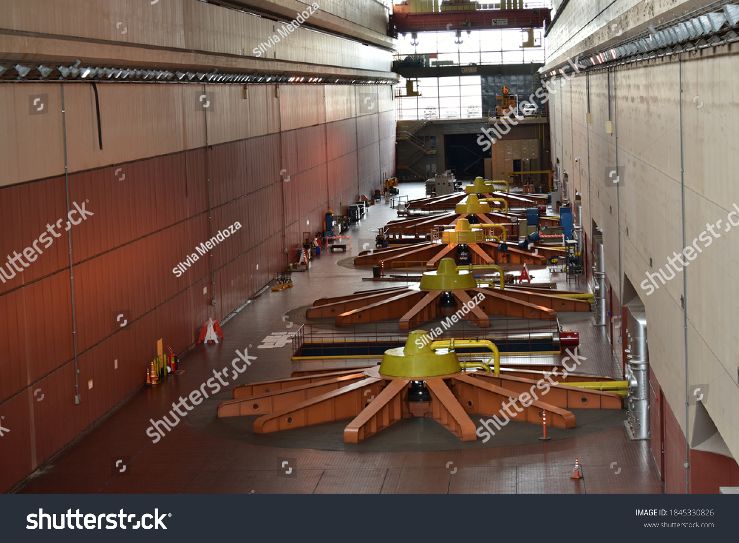 Hydroelectric Dam Turbines Salto Grande Argentina Stock Photo ...