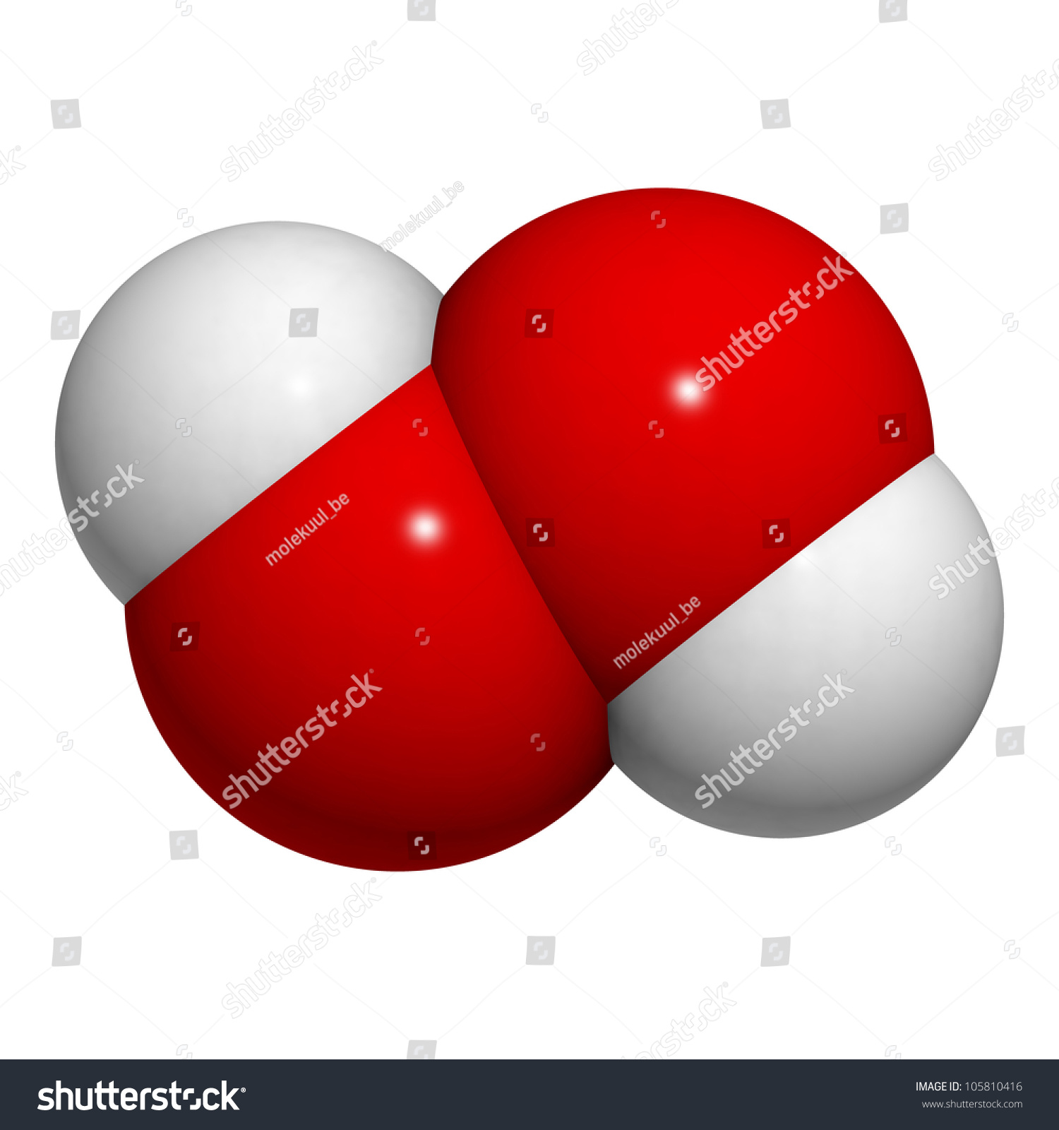 Hydrogen Peroxide H2o2 Molecule Chemical Structure Stock Illustration ...