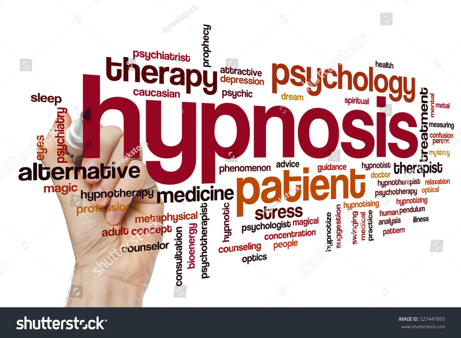 Hypnosis Word Cloud Concept Stock Photo 527447893 Shutterstock