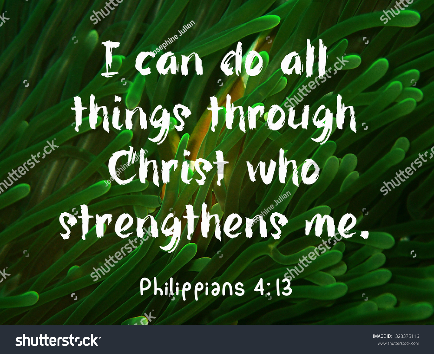 Can Do All Things Through Christ Stock Photo Edit Now 1323375116