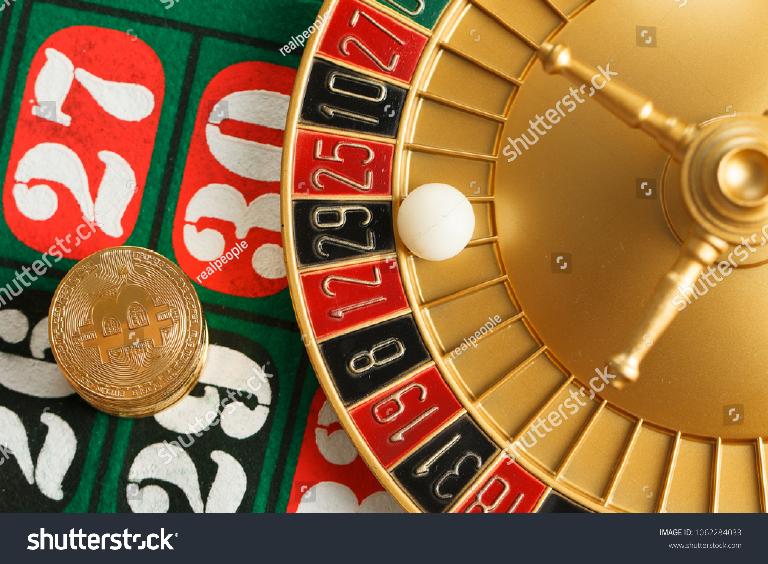 Put Bitcoin Roulette Casino Stock Photo Edit Now