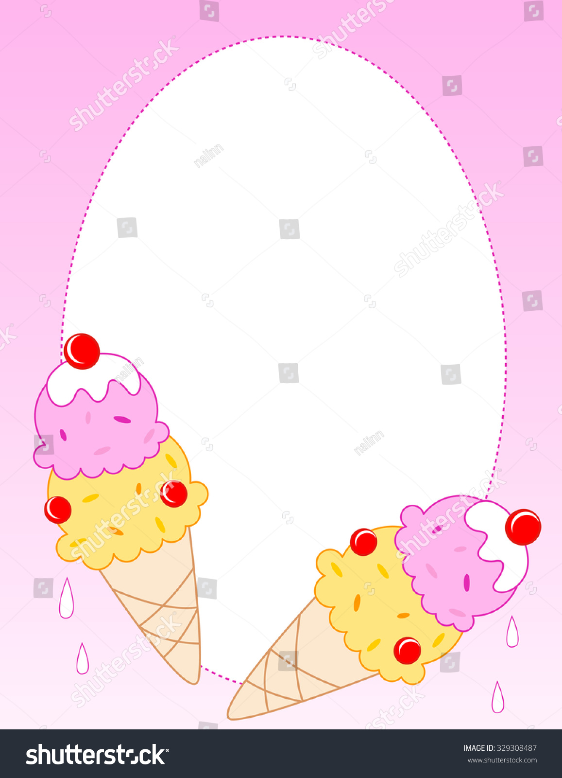 ice cream cone border clip art - photo #48