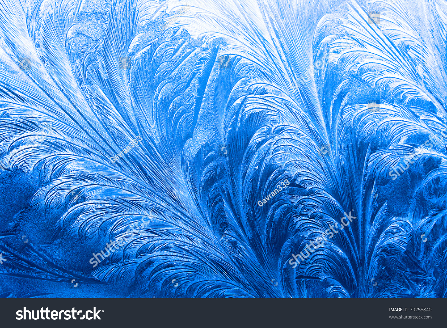 Ice Pattern On Window In Winter Time Stock Photo 70255840 Shutterstock