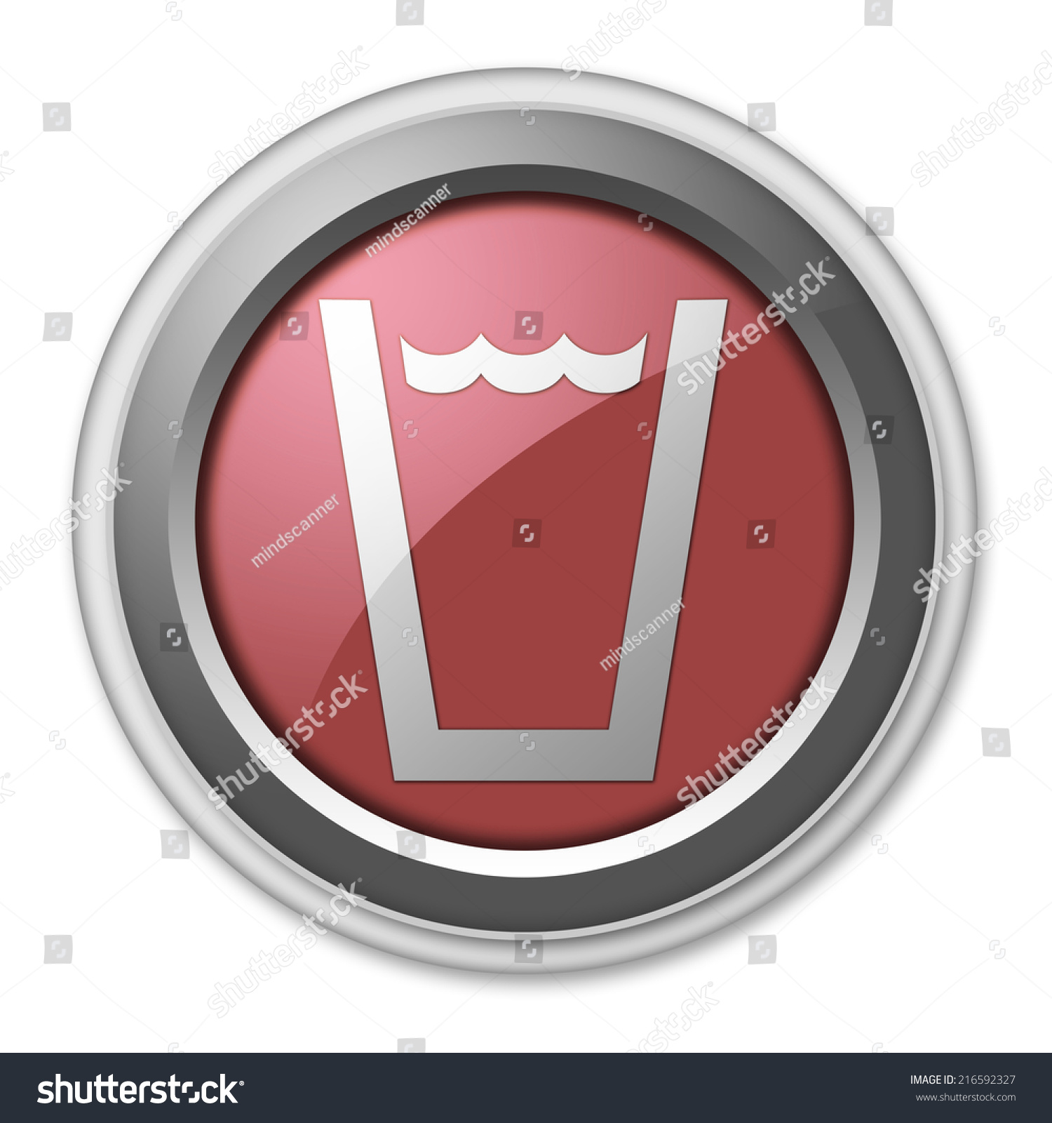 Icon Button Pictogram Drinking Water Symbol Stock Illustration ...