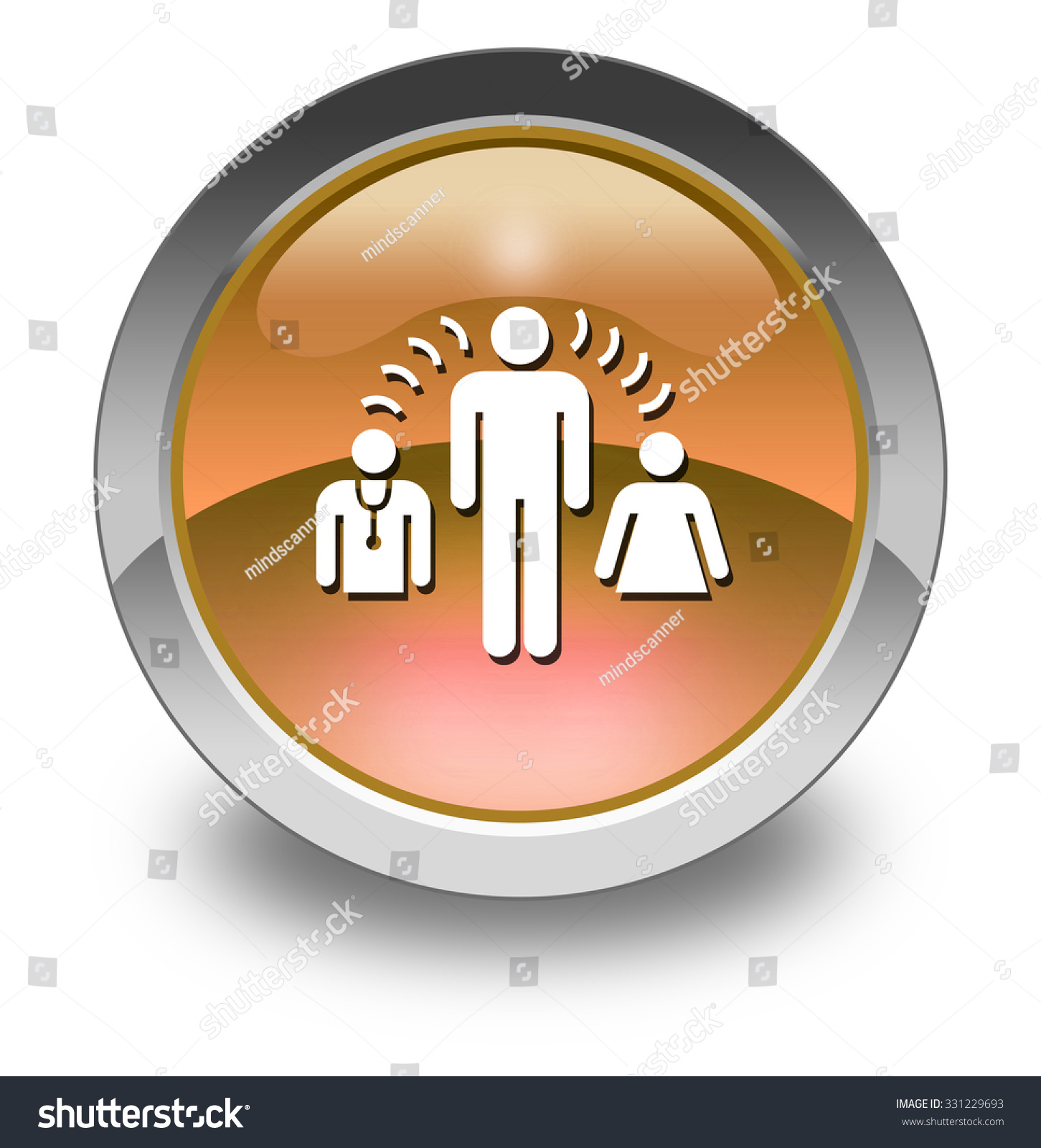 Icon Button Pictogram Interpreter Services Symbol Stock Illustration ...