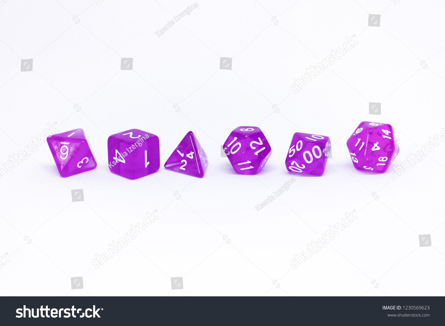 Icon Set Dice Fantasy Dnd Rpg Stock Photo Edit Now