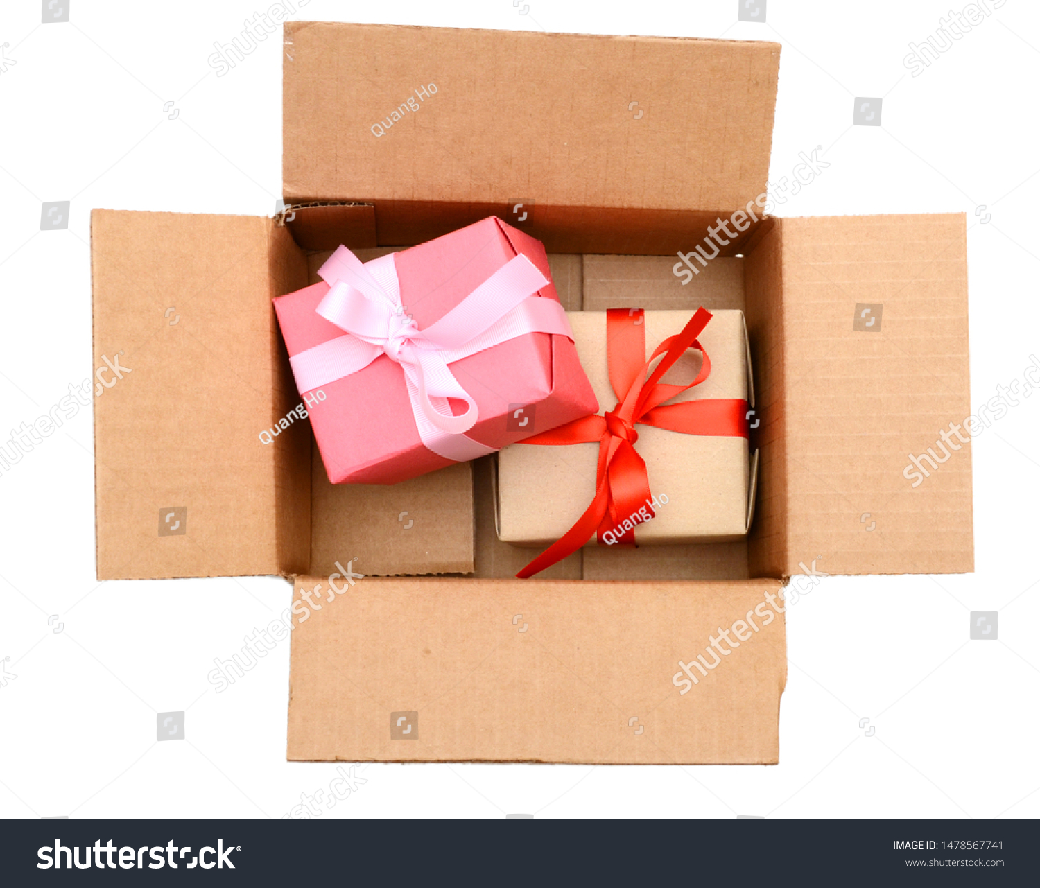 Idea Two Gift Boxes Carton Box Stock Photo Edit Now 1478567741