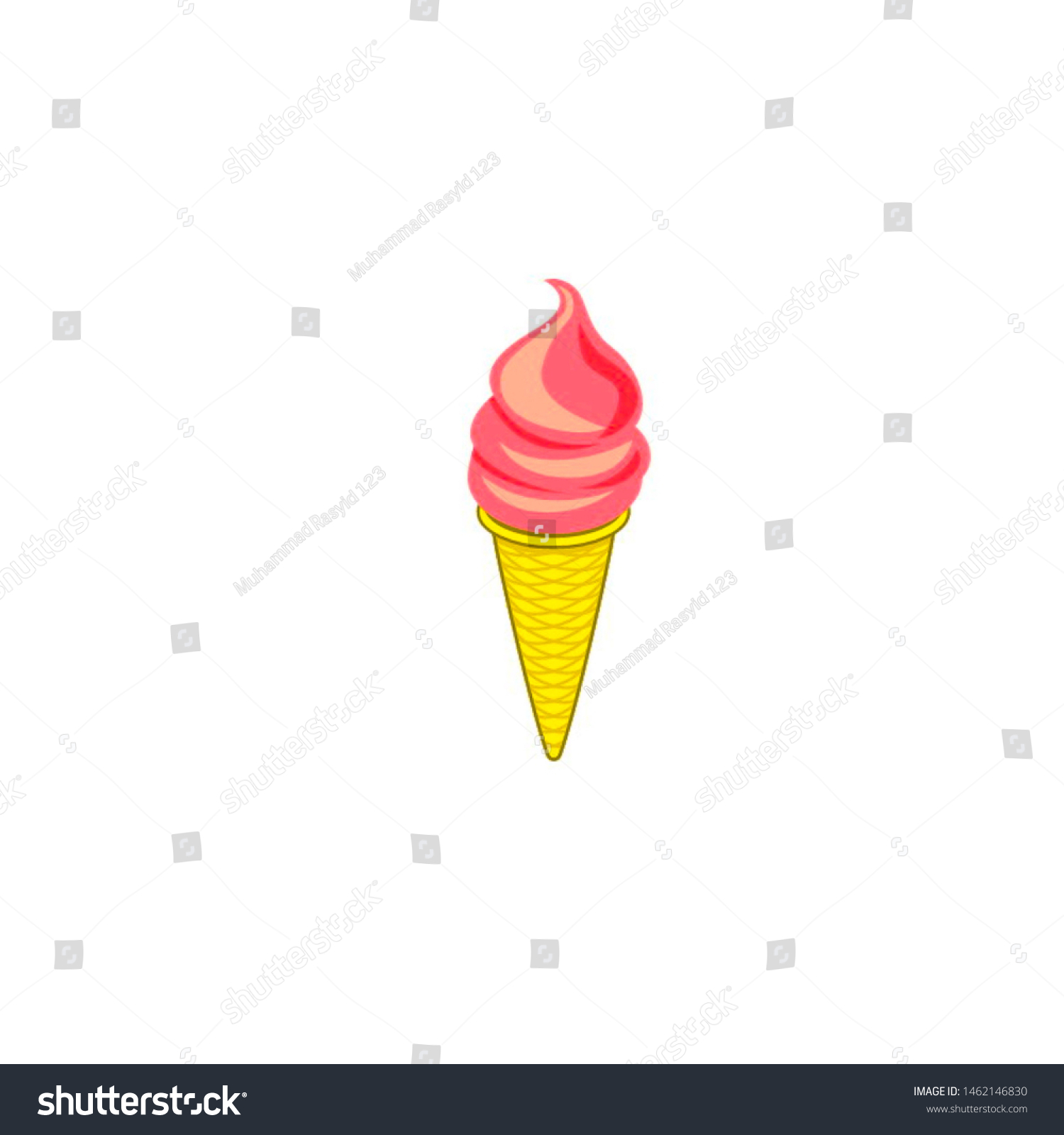 Ideas Drawing Simple Ice Cream Stock Illustration