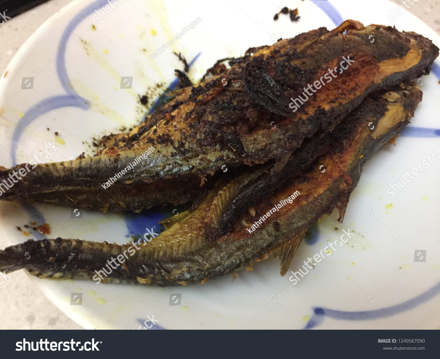 Ikan Belah Belakang Traditional Malaysian Stuffed Stock Photo Edit Now 1249567090