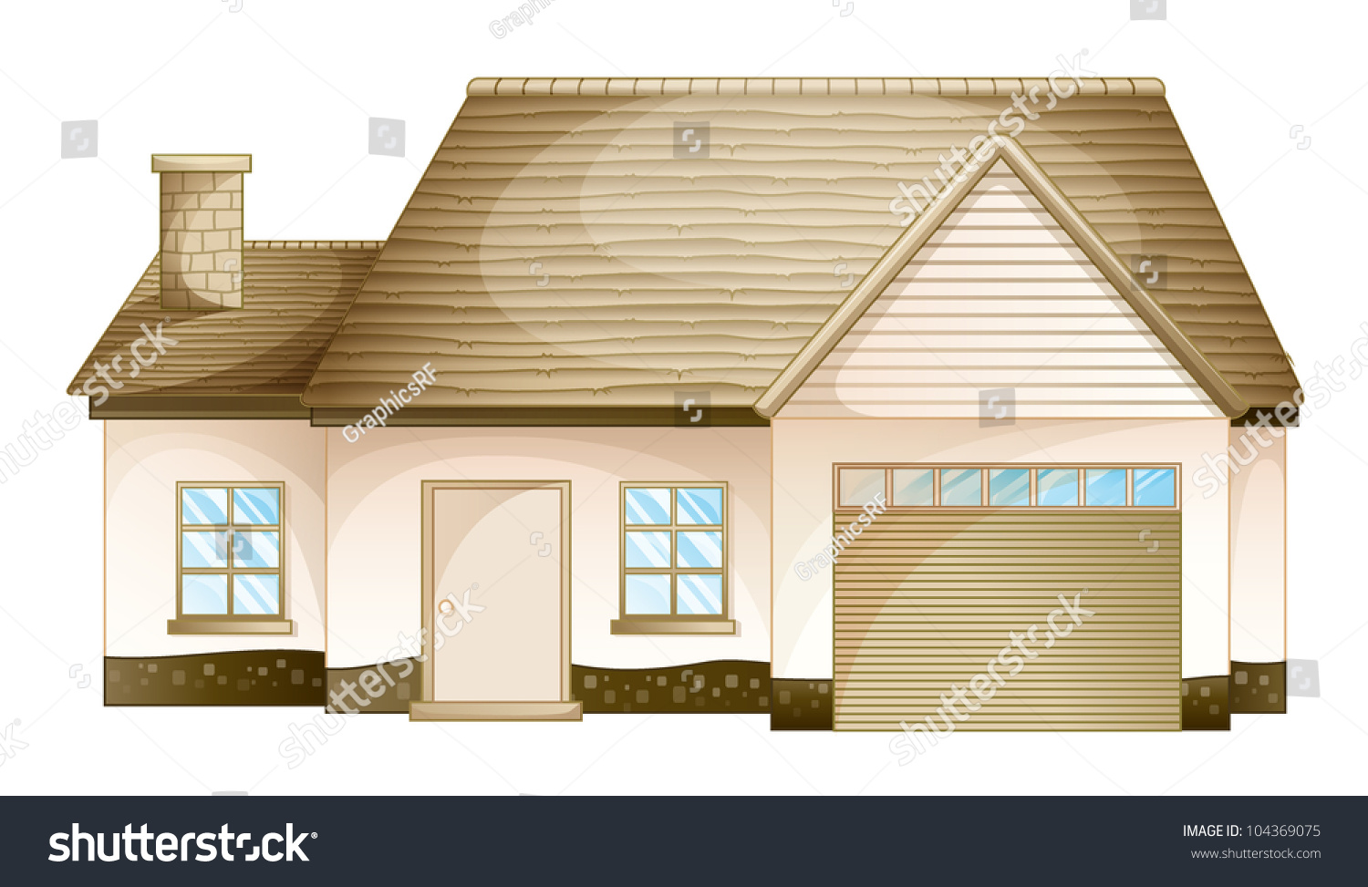 Simple House Front View