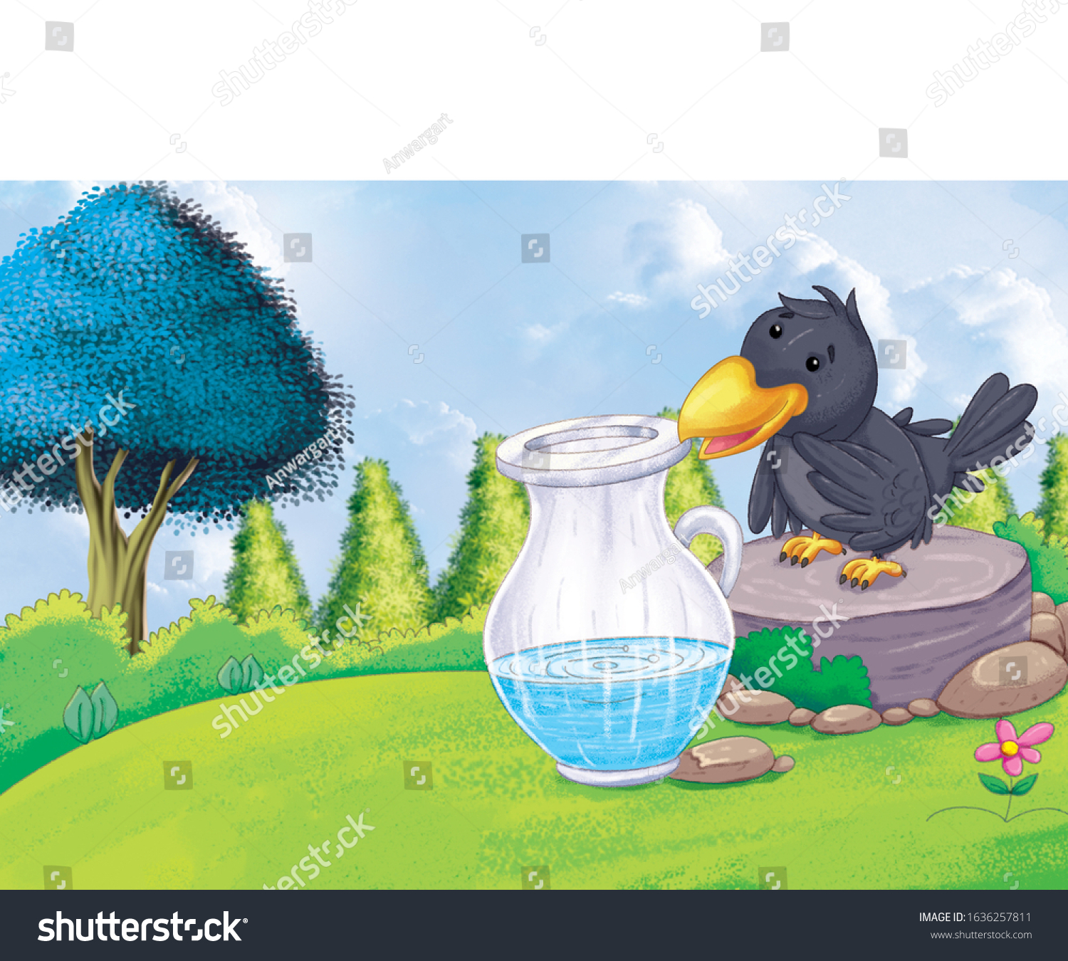 70 Crow pitcher Images, Stock Photos & Vectors | Shutterstock