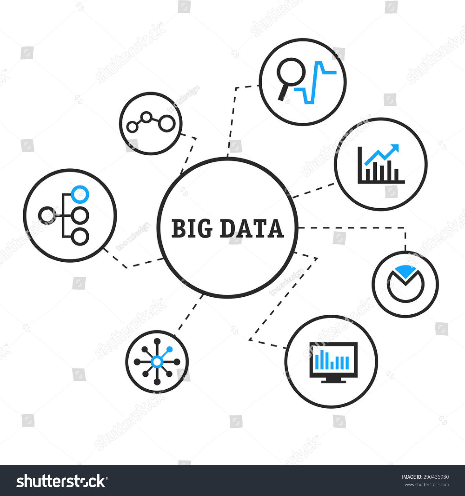 Illustration Big Data - 290436980 : Shutterstock