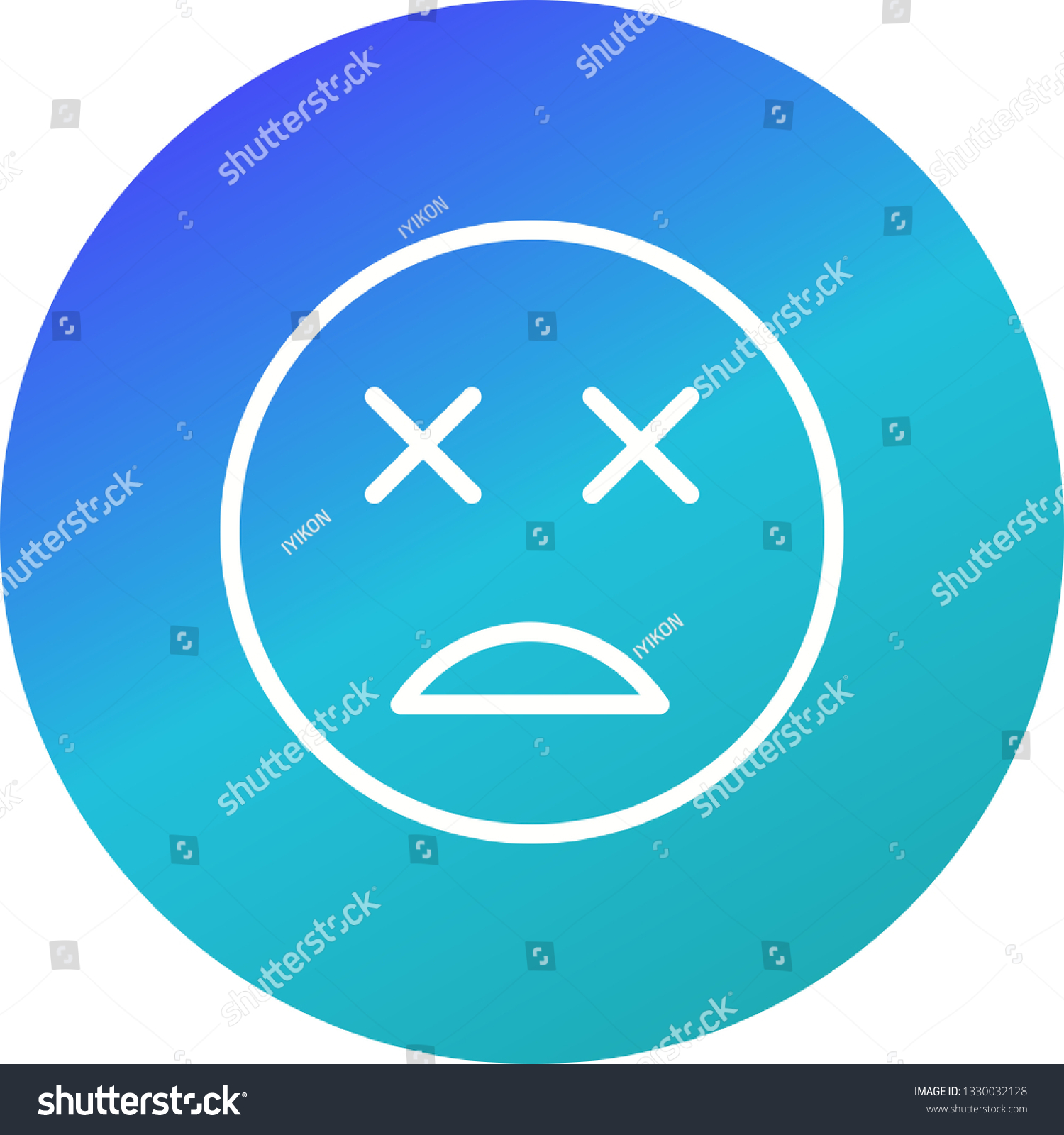 Illustration Dead Emoji Icon Stock Illustration 1330032128 | Shutterstock