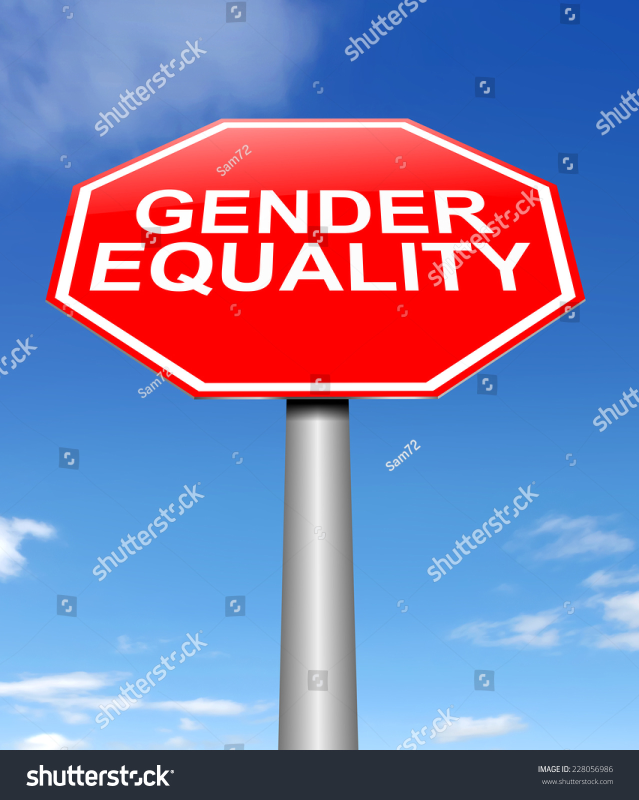 Illustration Depicting Sign Gender Equality Concept Stock Illustration 228056986 