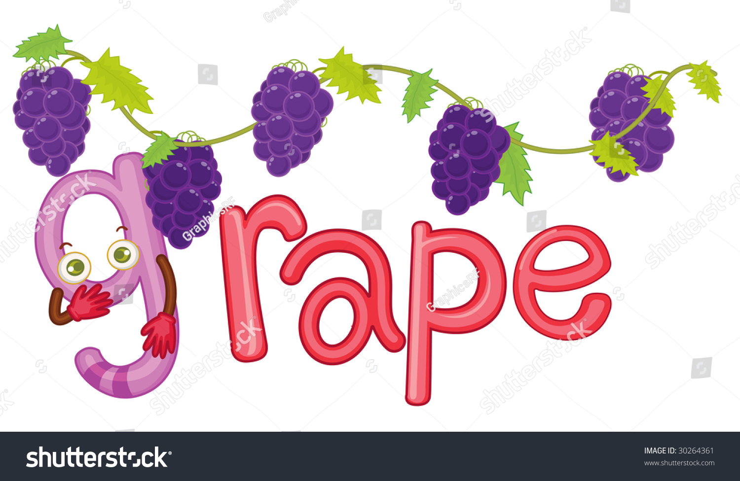 illustration-word-grape-stock-illustration-30264361-shutterstock