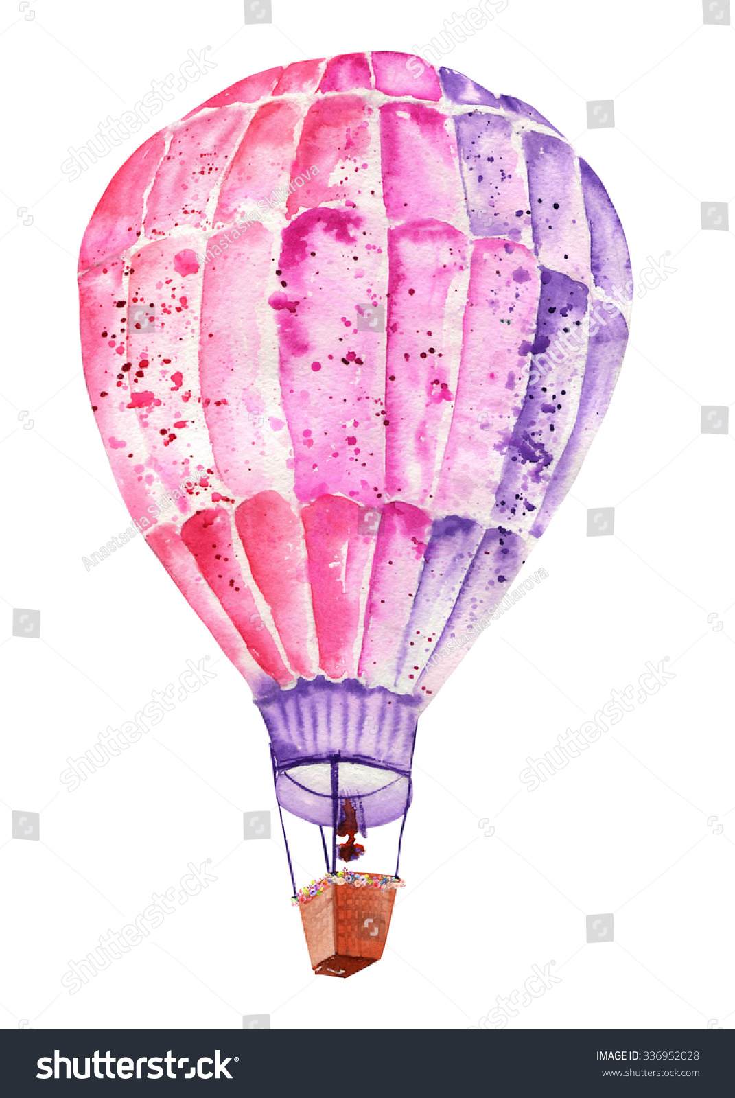 Watercolor Hot Air Balloons Everything Purse Hanger Handbag Hook Retractable Folding 