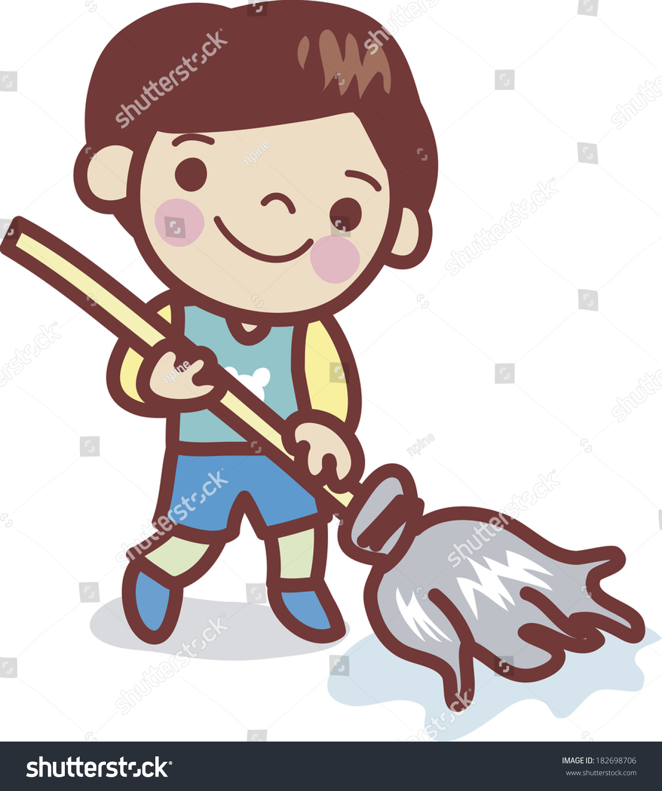 clipart man mopping floor - photo #30