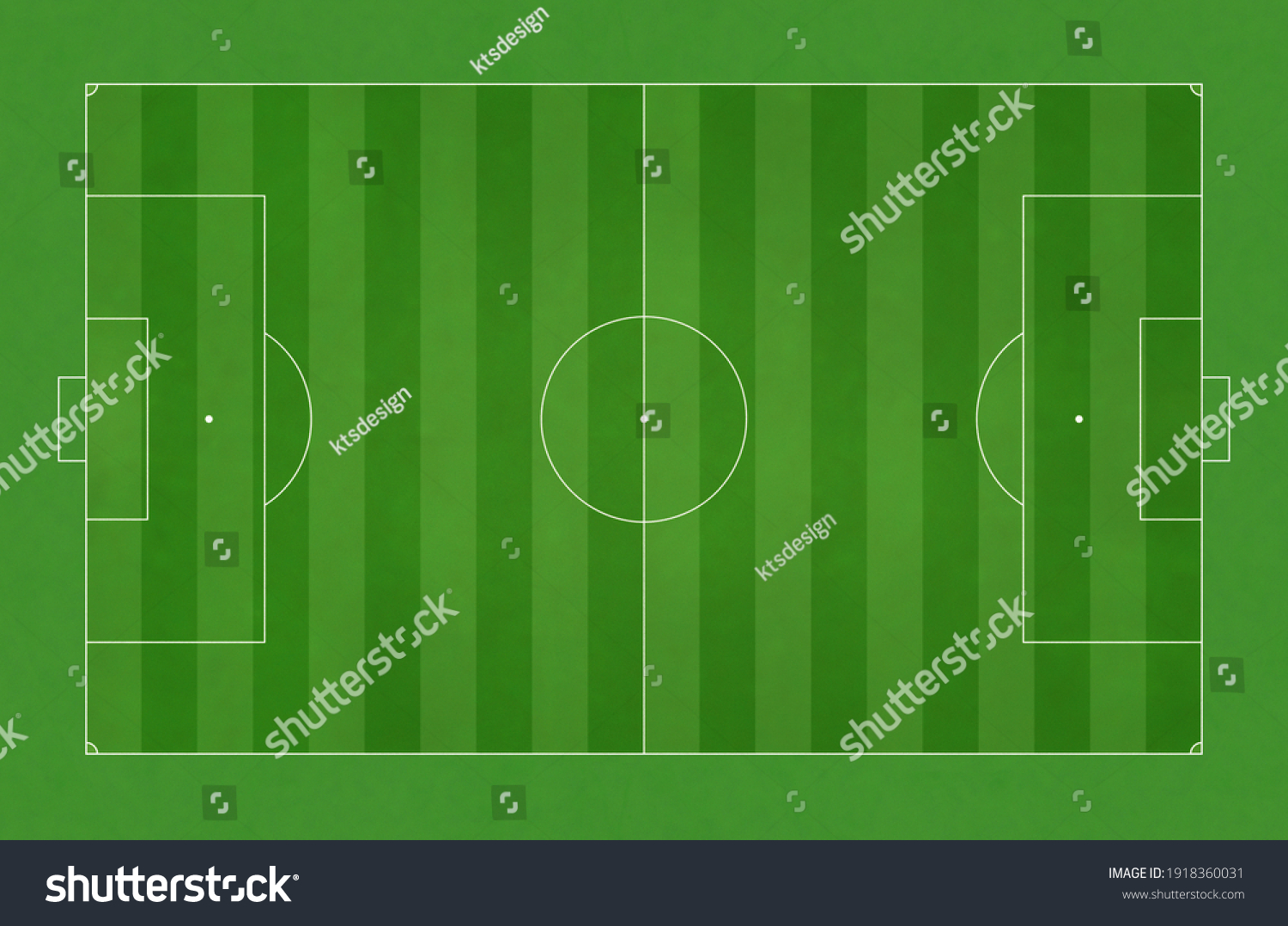 Illustration Background Soccer Field Dimensions Close Stock ...