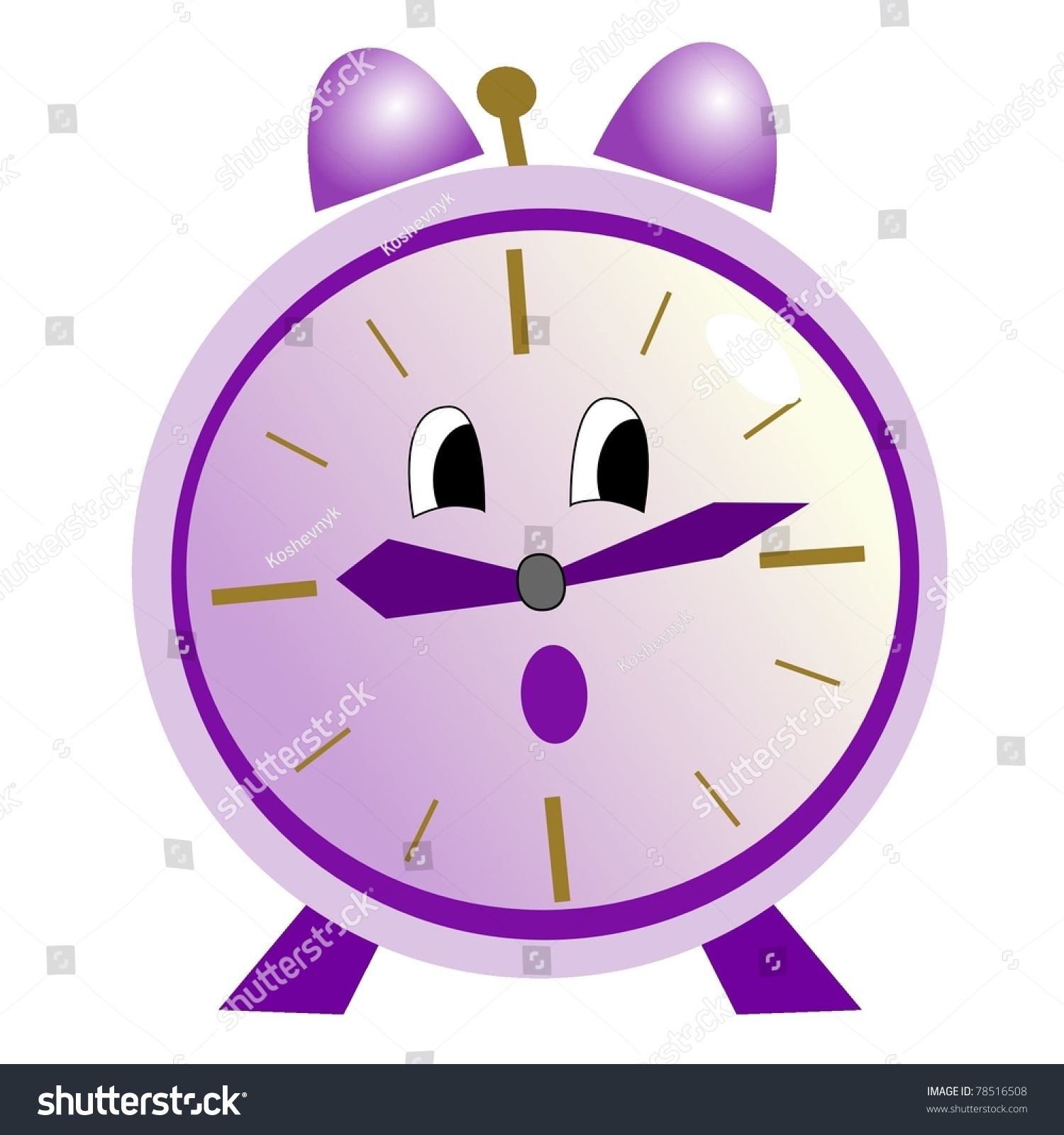 Illustration Cartoon Clock Stock Illustration 78516508 - Shutterstock