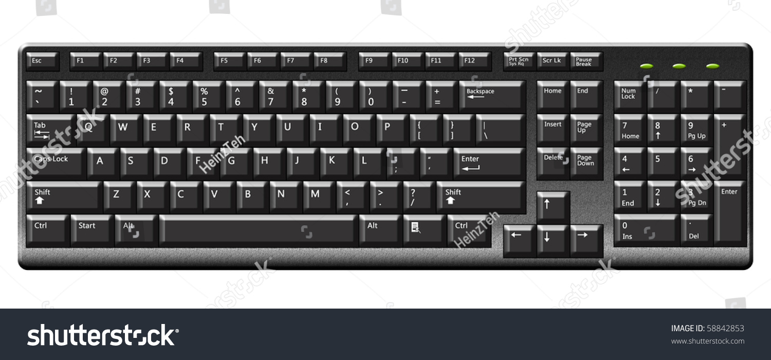 Illustration Keyboard Stock Illustration 58842853 - Shutterstock