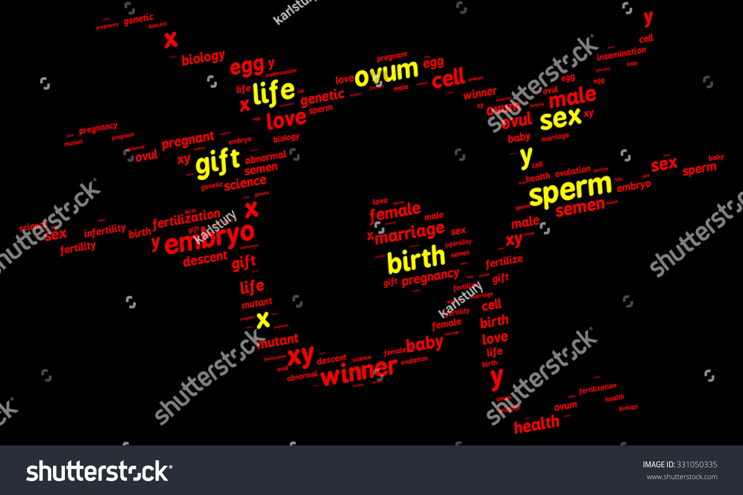 Illustration Sex Education Concept Modern Word Stock Illustration