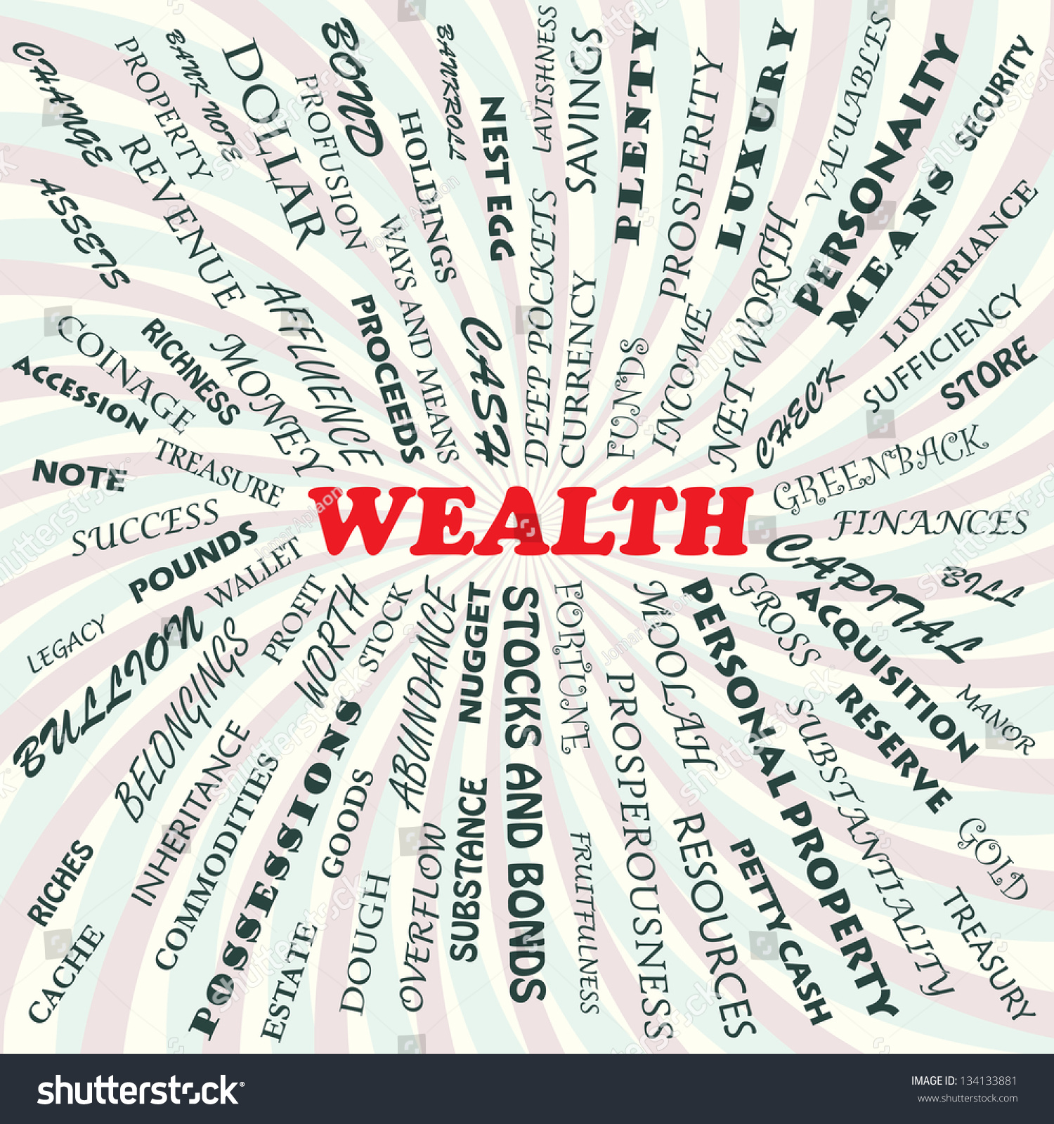 Illustration Of Wealth Concept. - 134133881 : Shutterstock